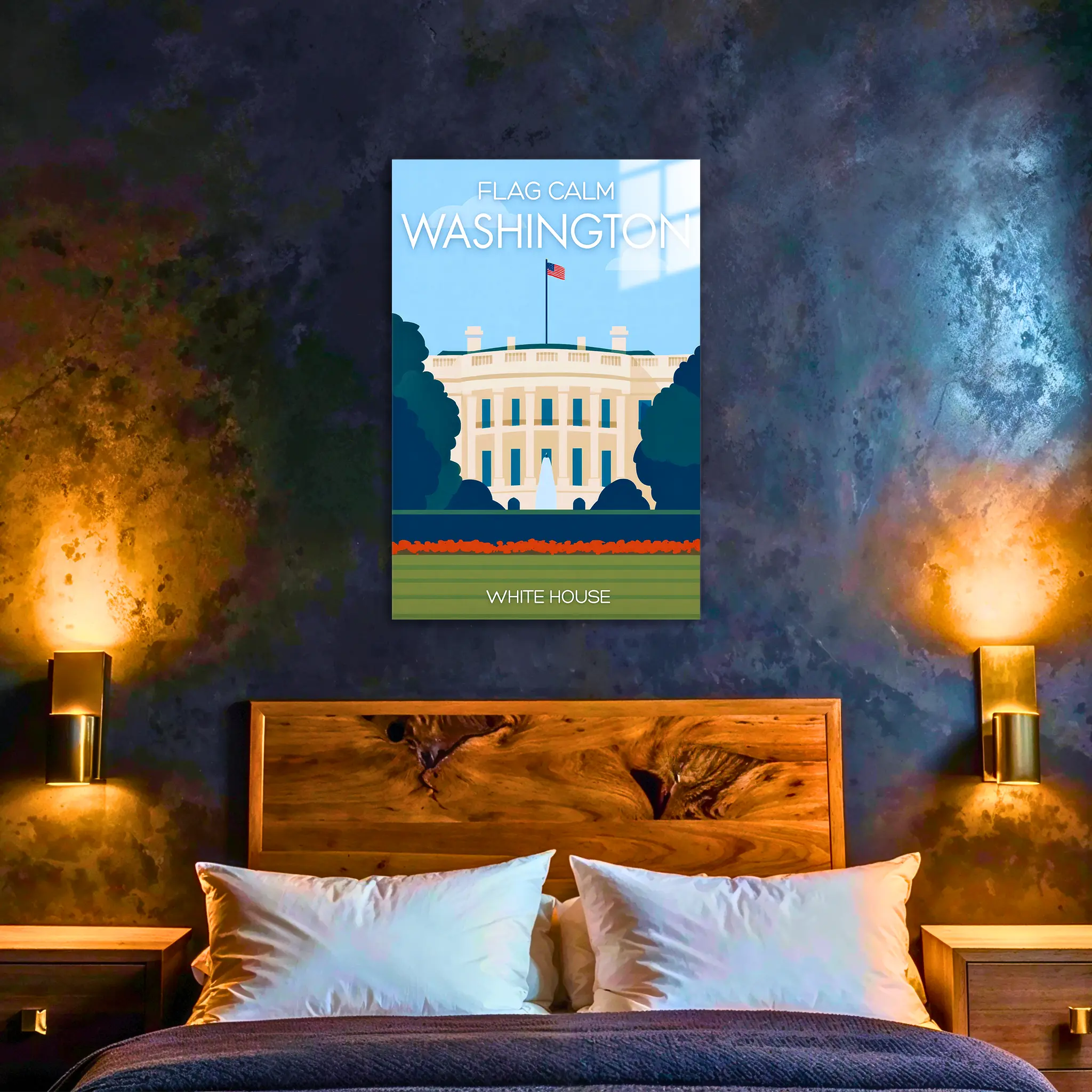 tableau-affiche-white-house-washington-dans-la-chambre | DreamWay