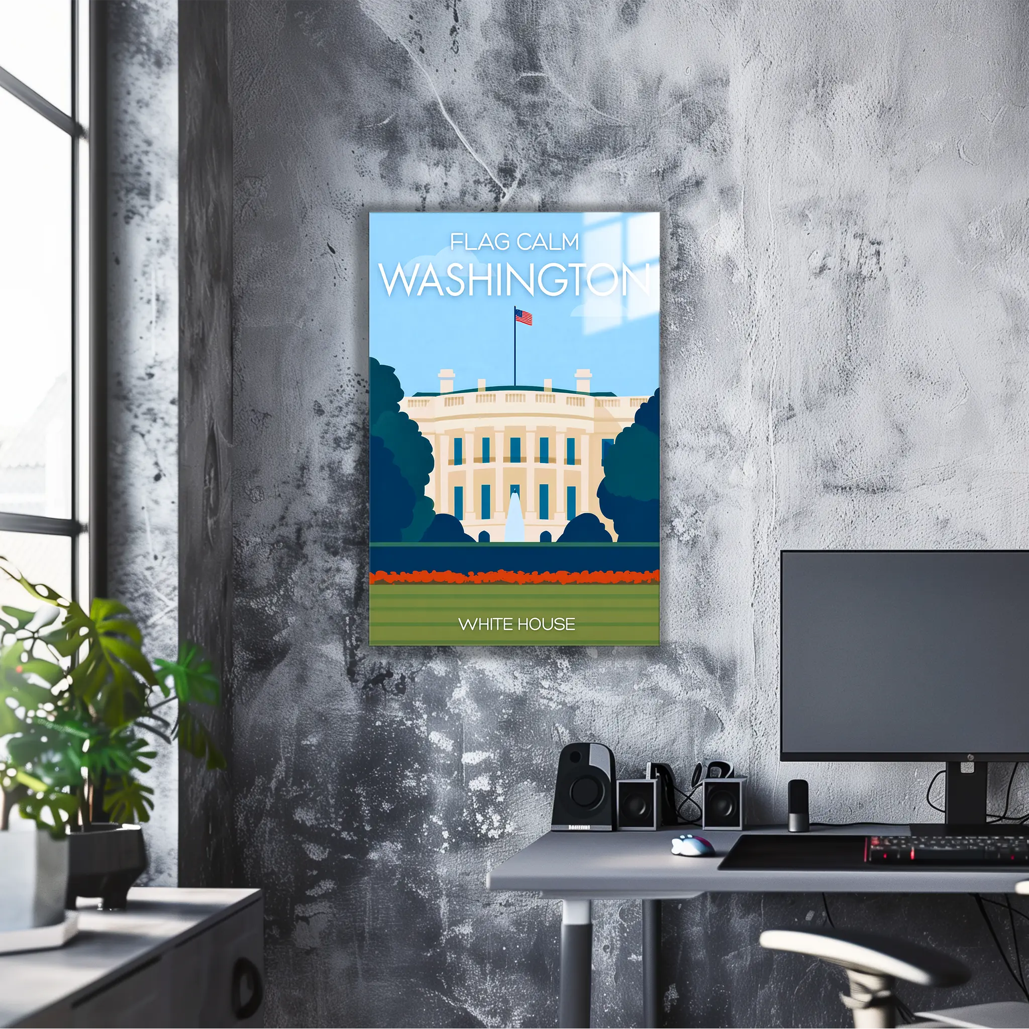 tableau-affiche-white-house-washington | DreamWay