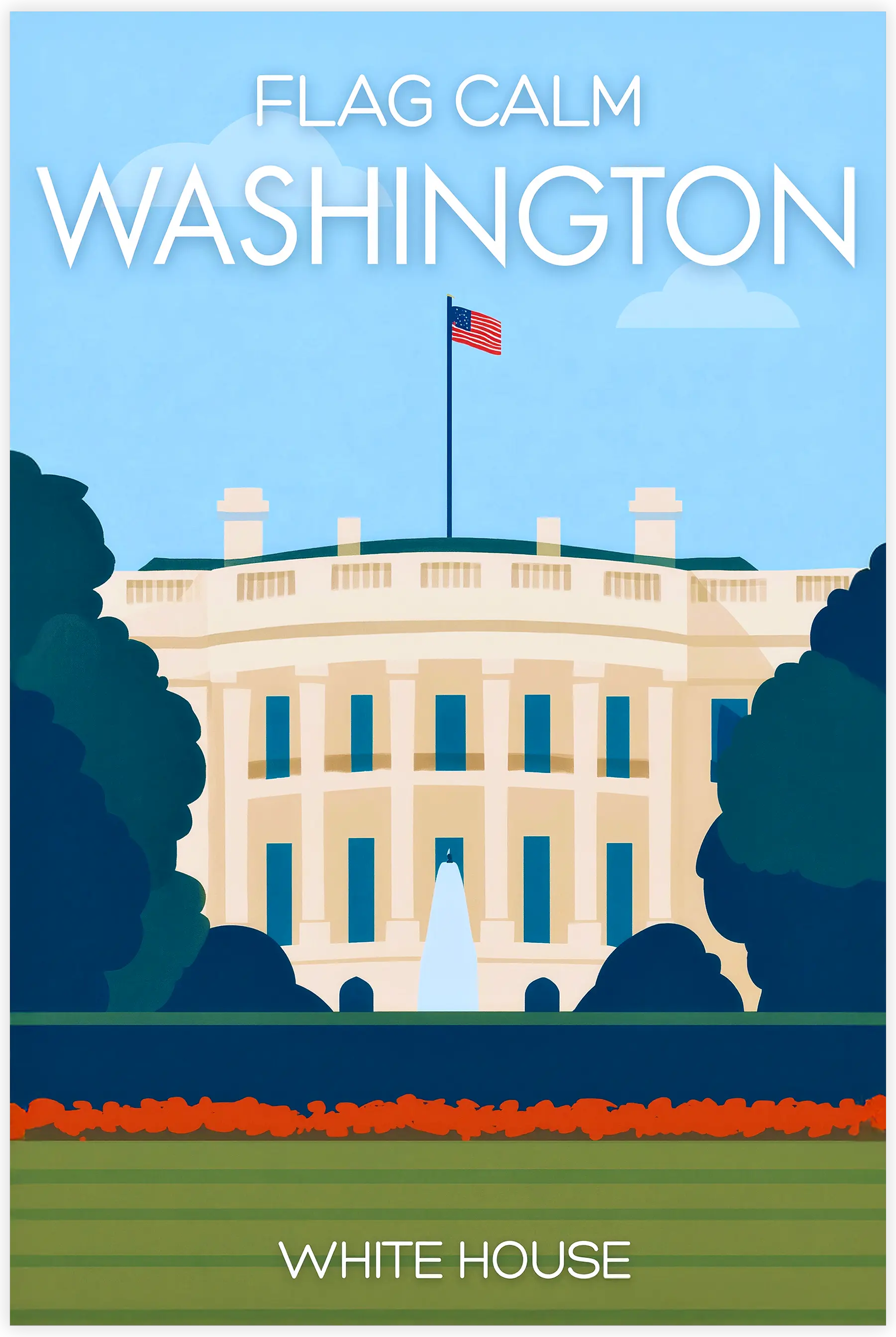 tableau-affiche-white-house-washington | DreamWay