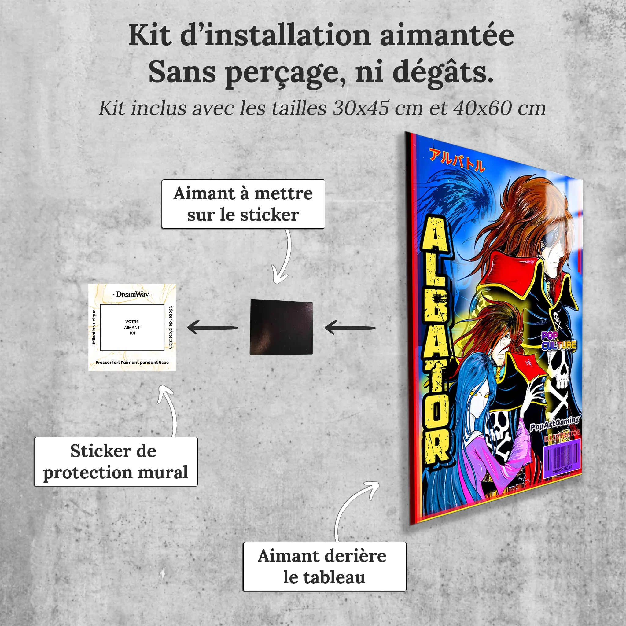 Tableau Albator Affiche