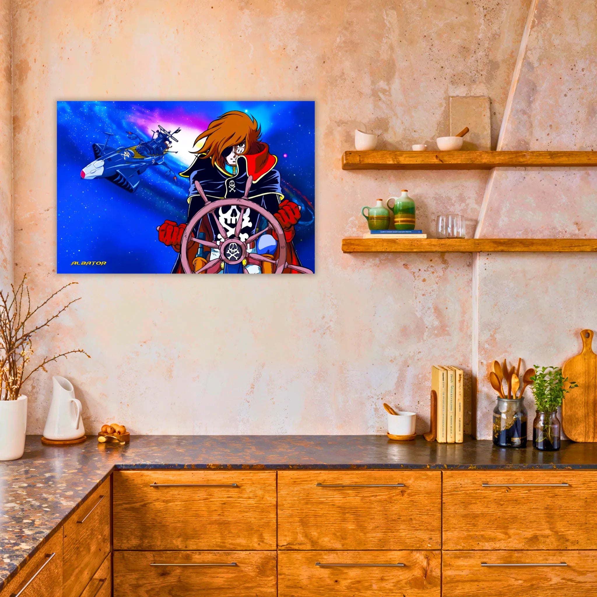 Tableau Albator Et Son Vaisseau Arcadia