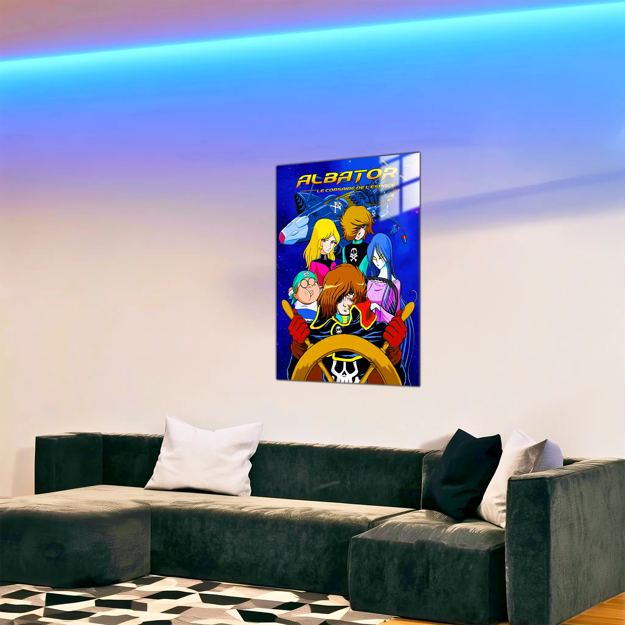 tableau-albator-le-corsaire-de-l-espace-dans-le-salon | DreamWay