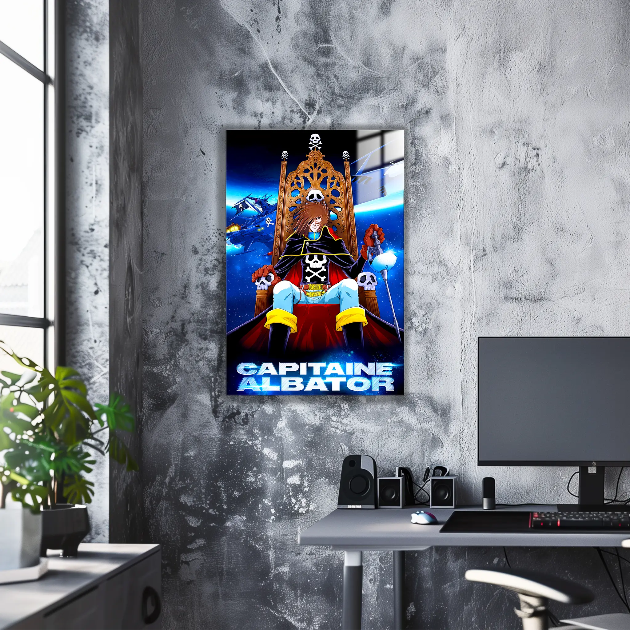 tableau-albator-sur-son-trone-dans-le-bureau | DreamWay