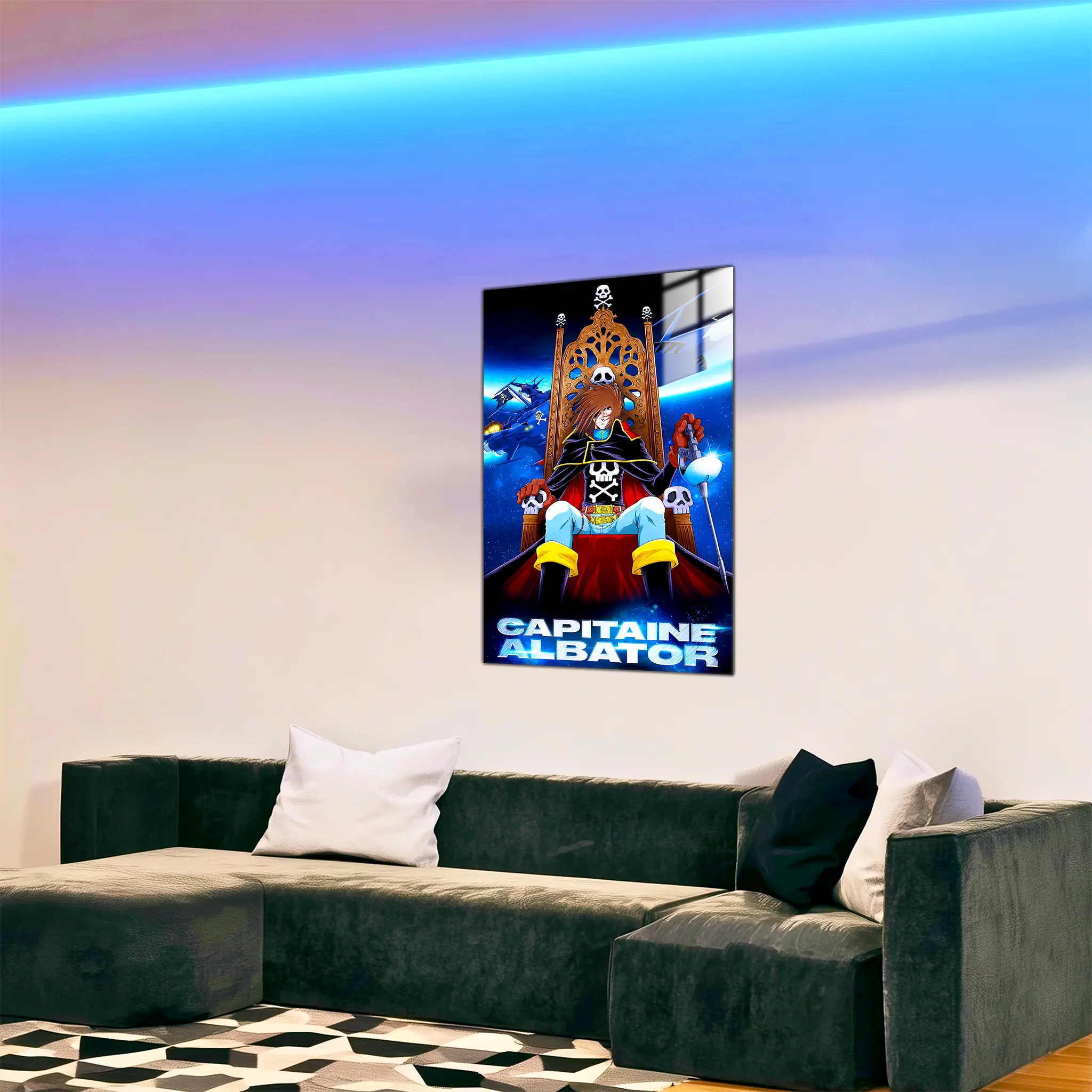 tableau-albator-sur-son-trone-dans-le-salon | DreamWay