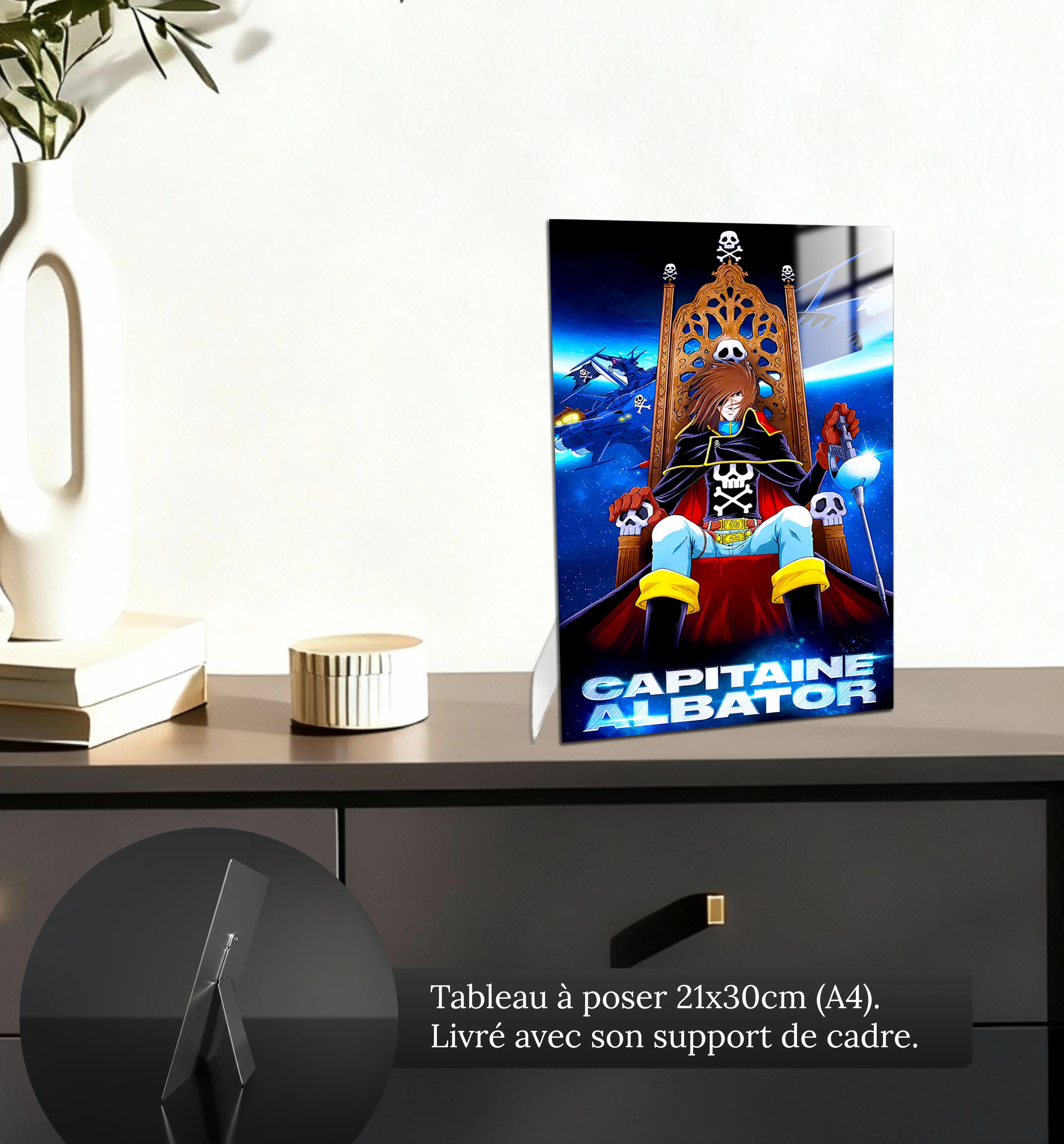 tableau-albator-sur-son-trone-petit-format-a-poser-sur-meuble | DreamWay