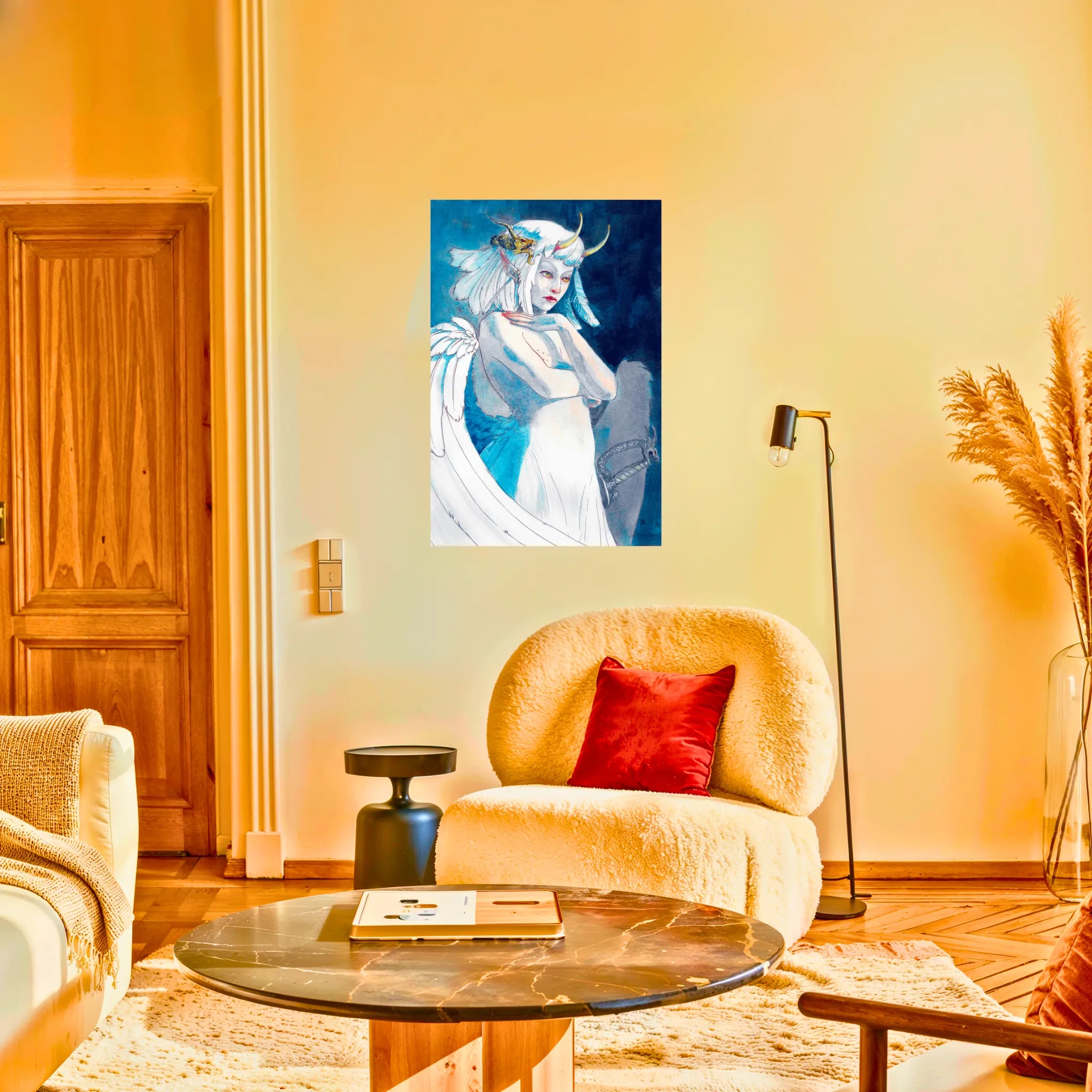 tableau-ange-dechu-au-salon | DreamWay