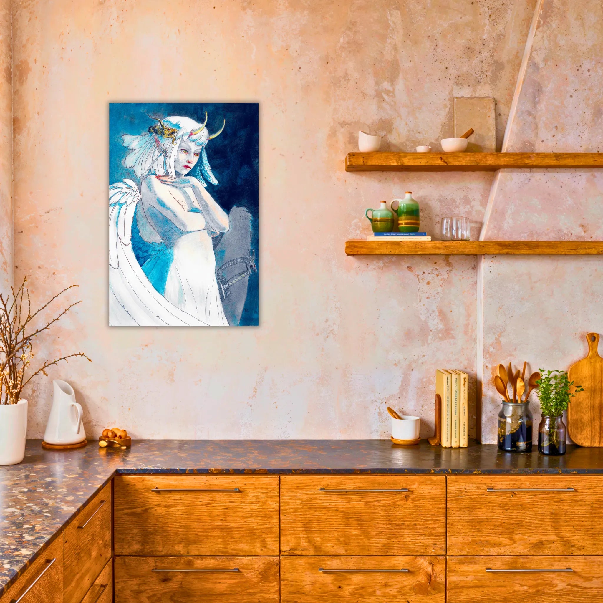 tableau-ange-dechu-dans-la-cuisine | DreamWay