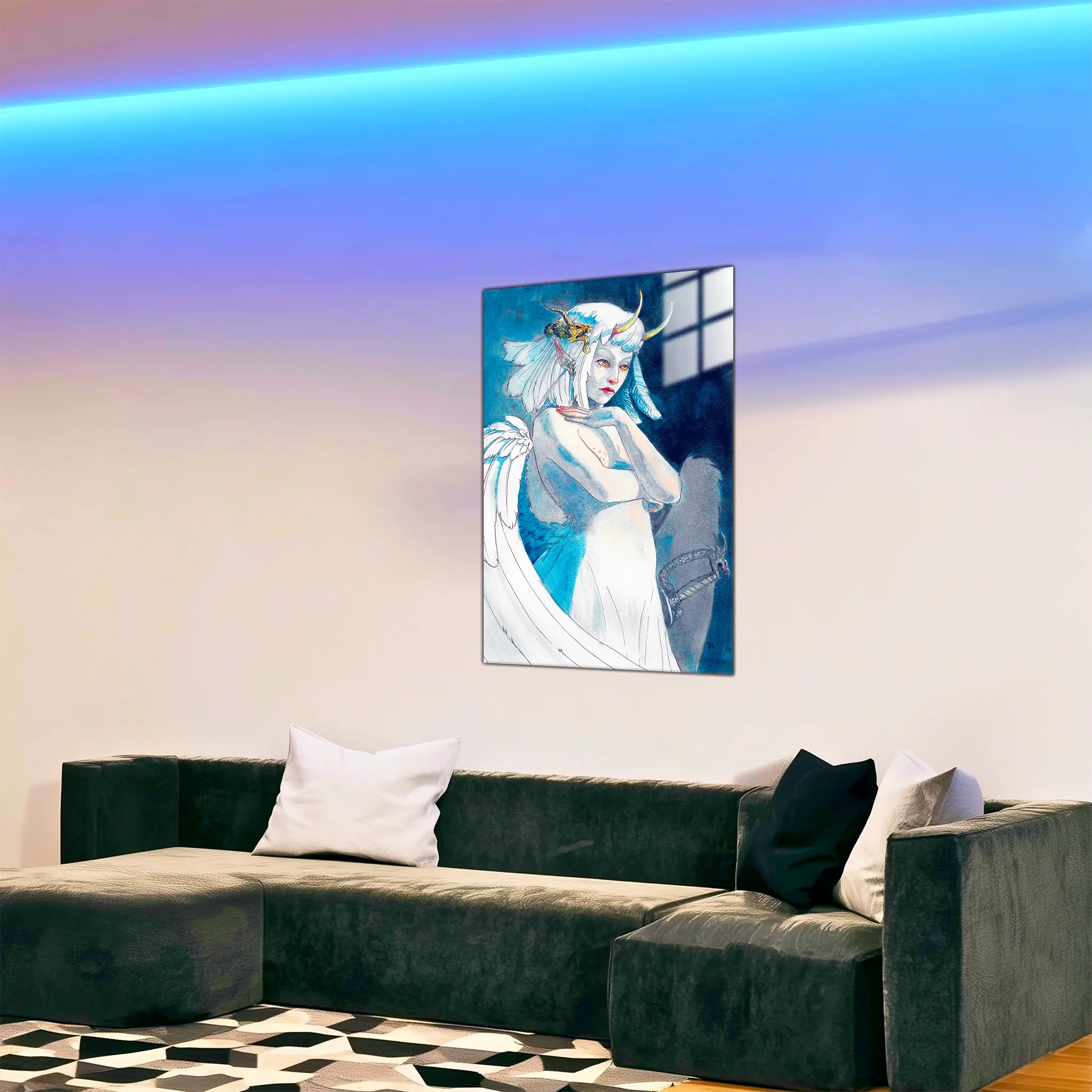 tableau-ange-dechu-dans-le-salon | DreamWay