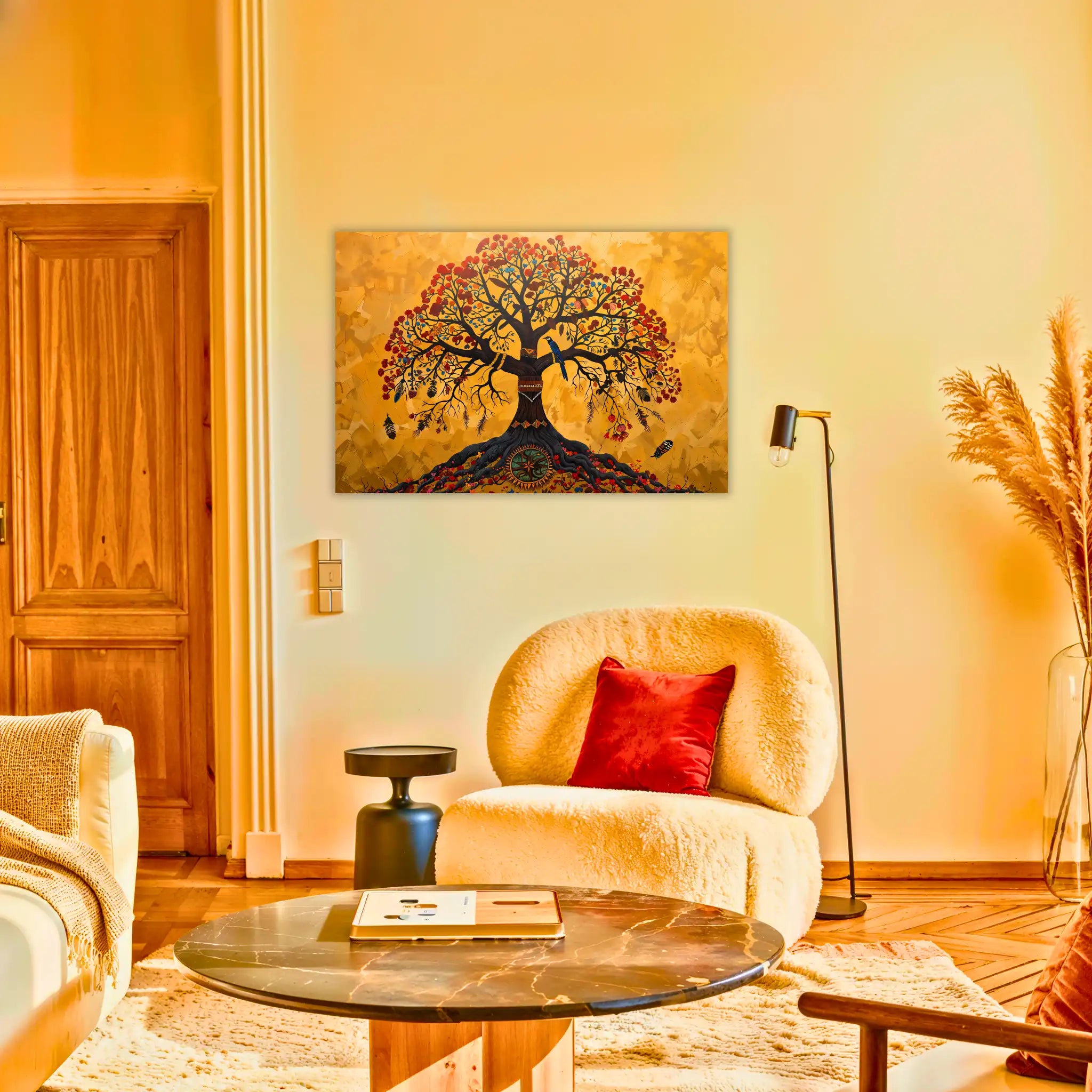 tableau-arbre-de-vie-amerindien-au-salon | DreamWay