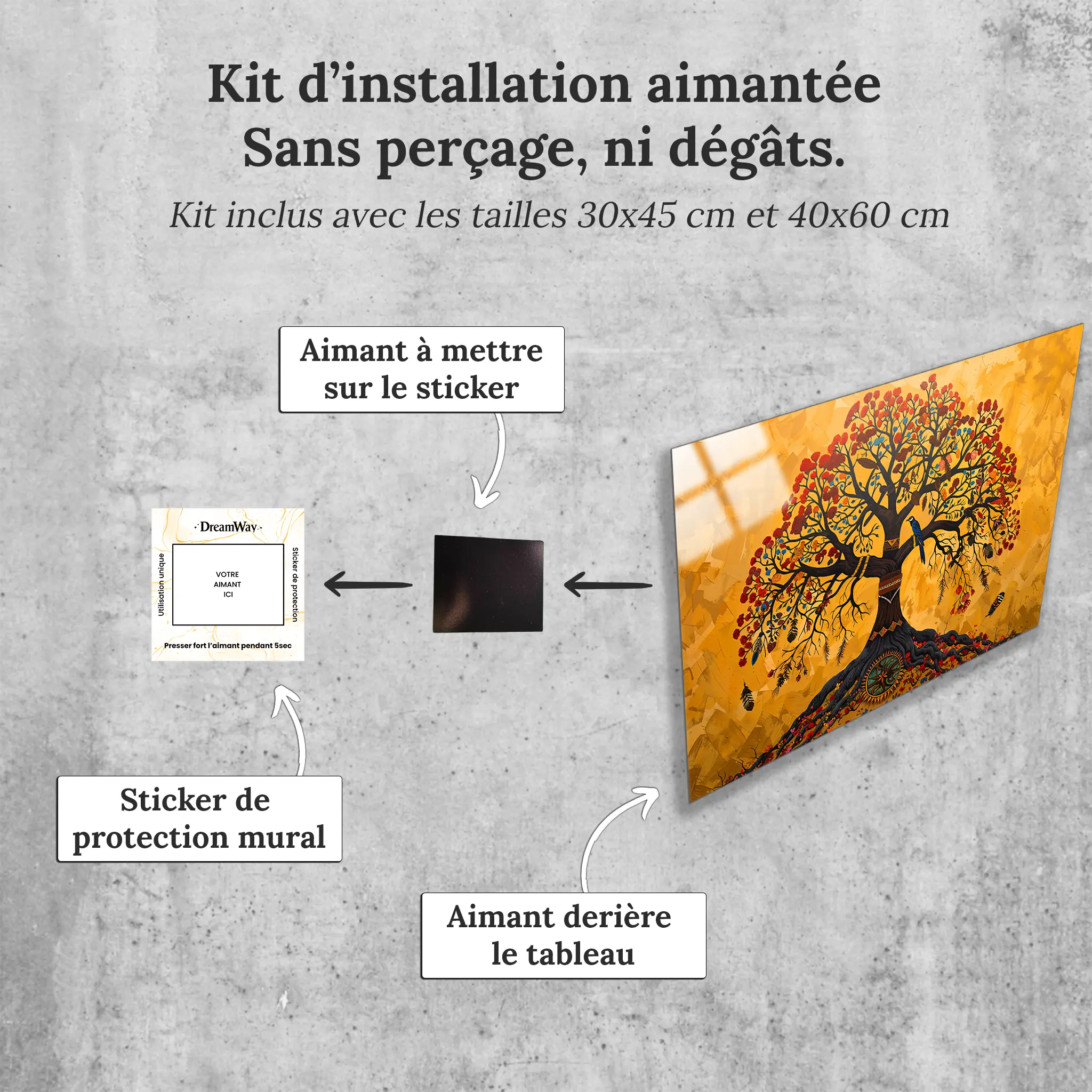 tableau-arbre-de-vie-amerindien-avec-installation-aimantee | DreamWay