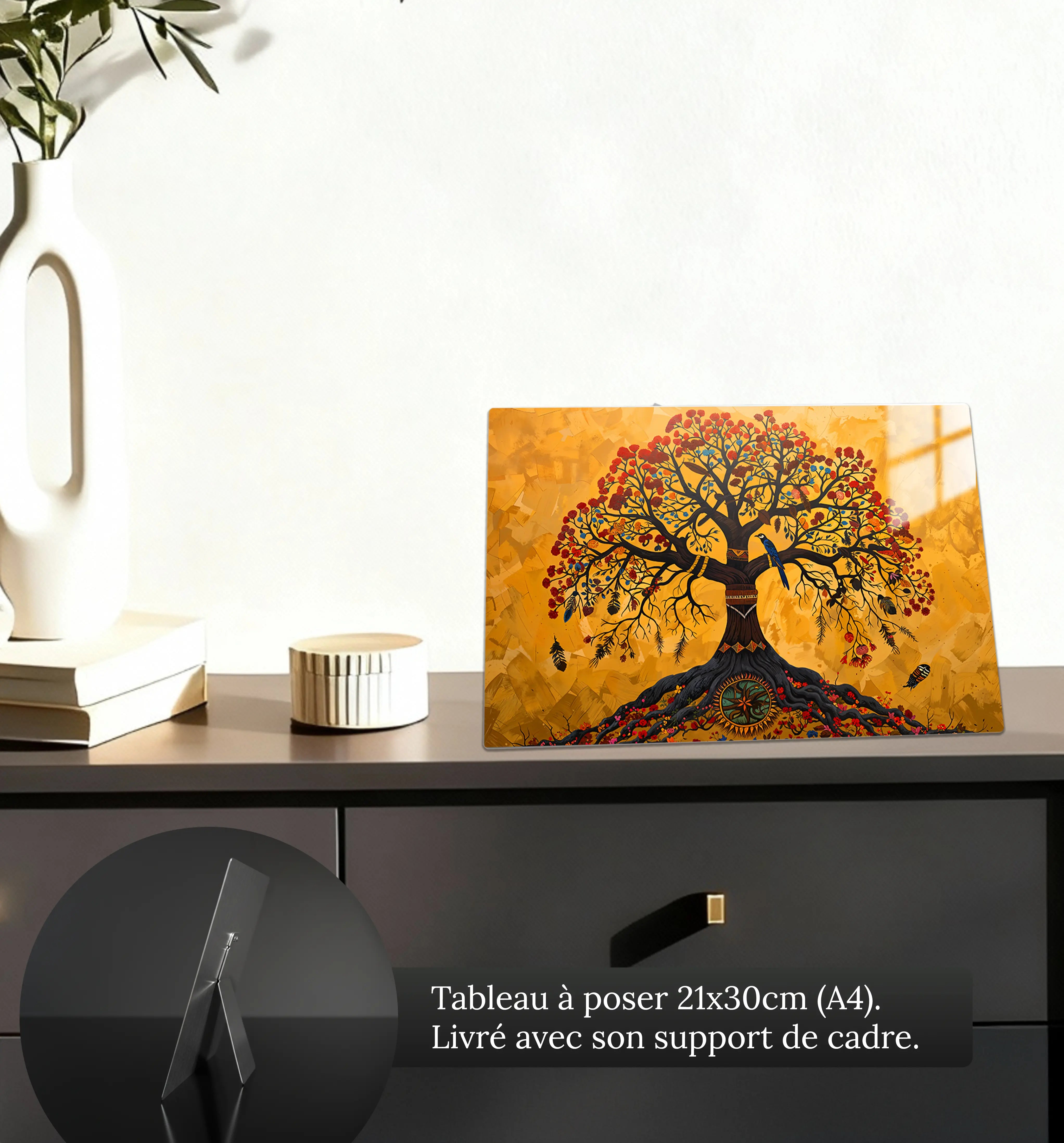tableau-arbre-de-vie-amerindien-petit-format-a-poser-sur-meuble | DreamWay