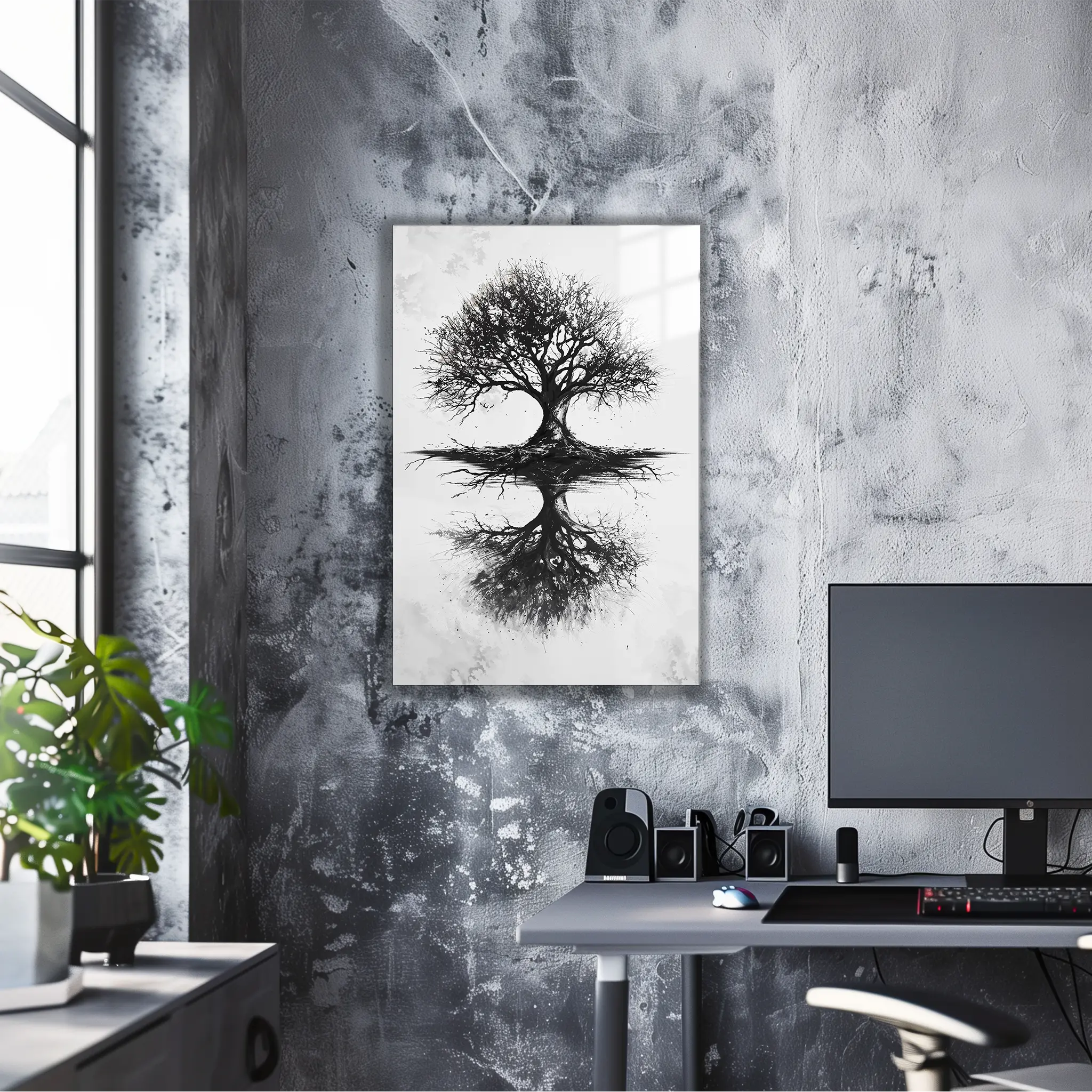 tableau-arbre-de-vie-au-fusain | DreamWay