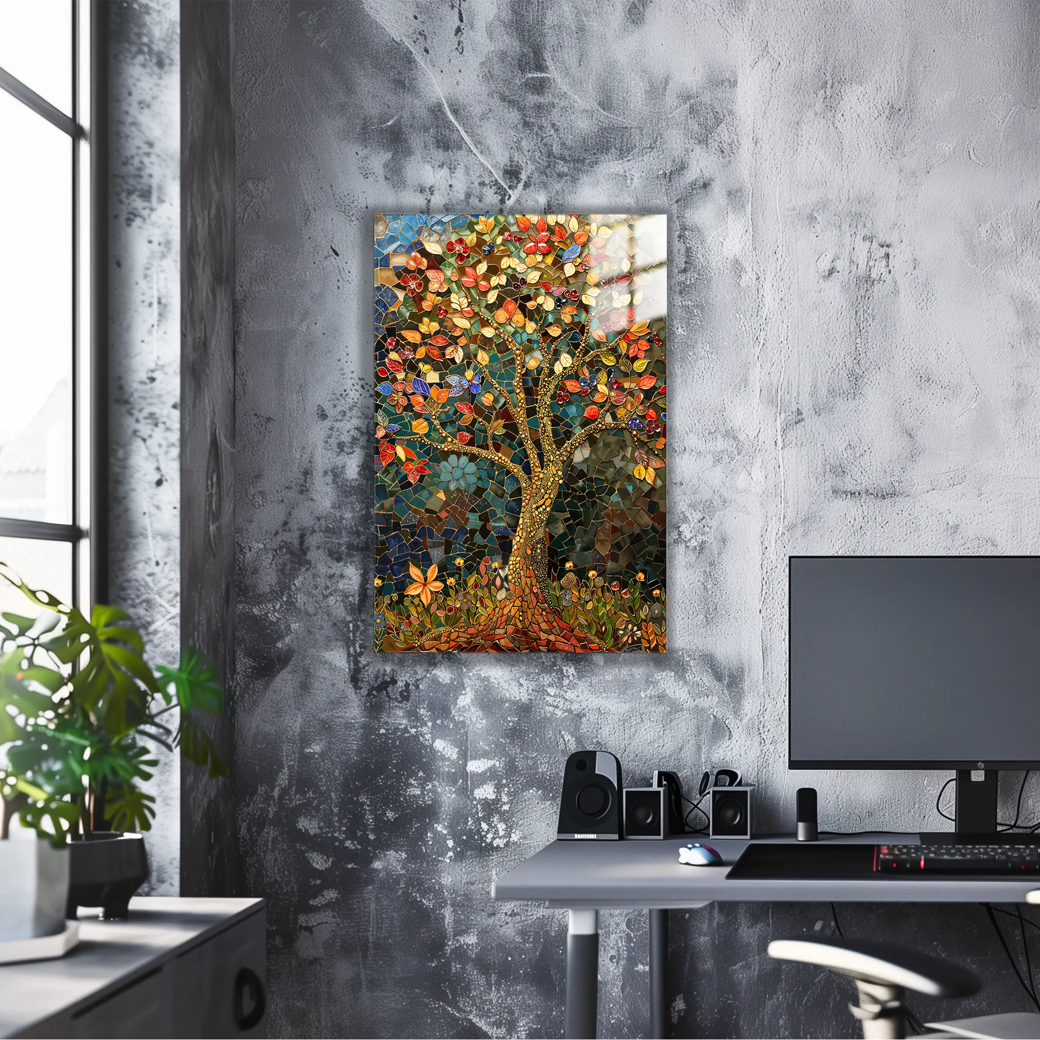 tableau-arbre-de-vie-automnale-emaux | DreamWay