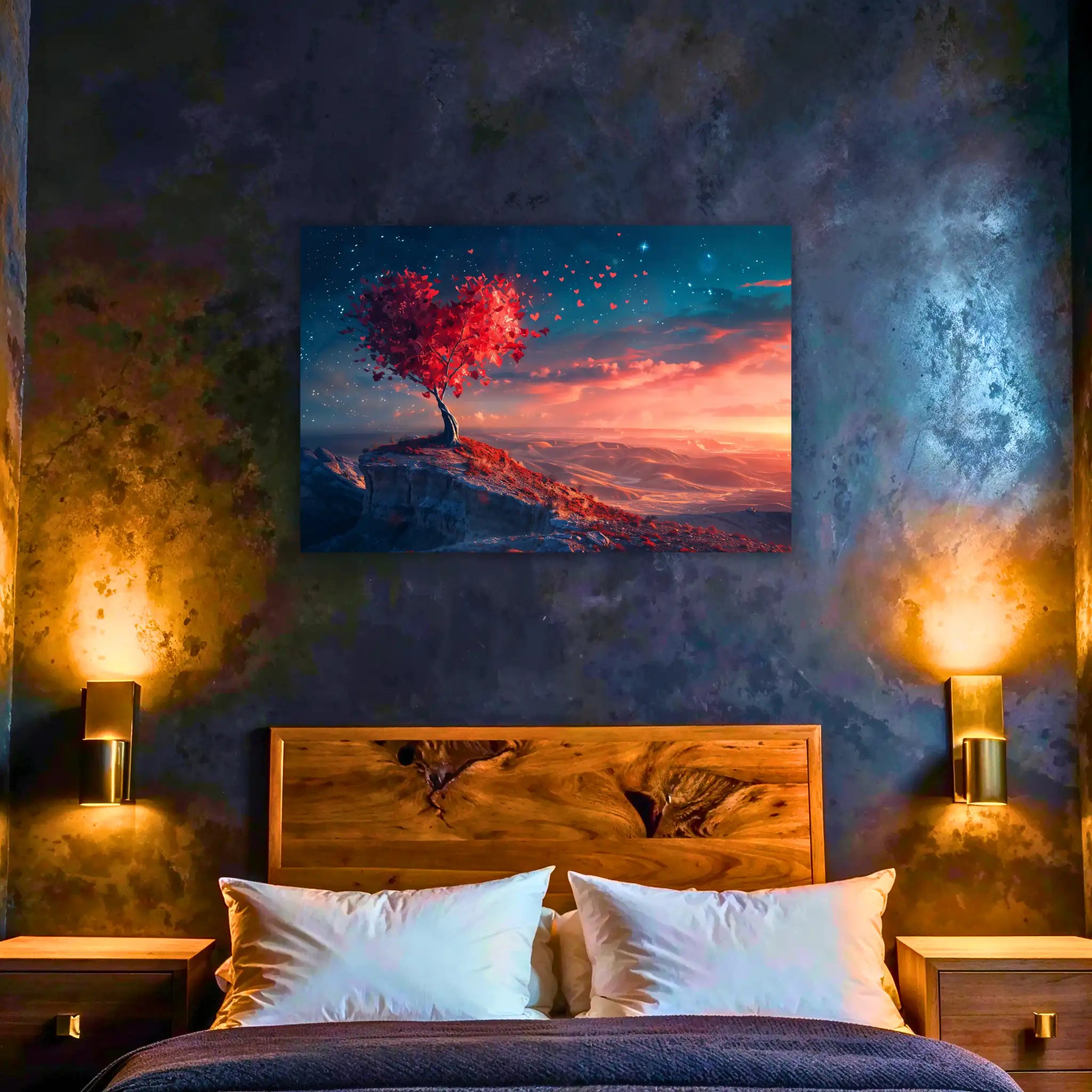 tableau-arbre-de-vie-avec-coeur-rouge | DreamWay