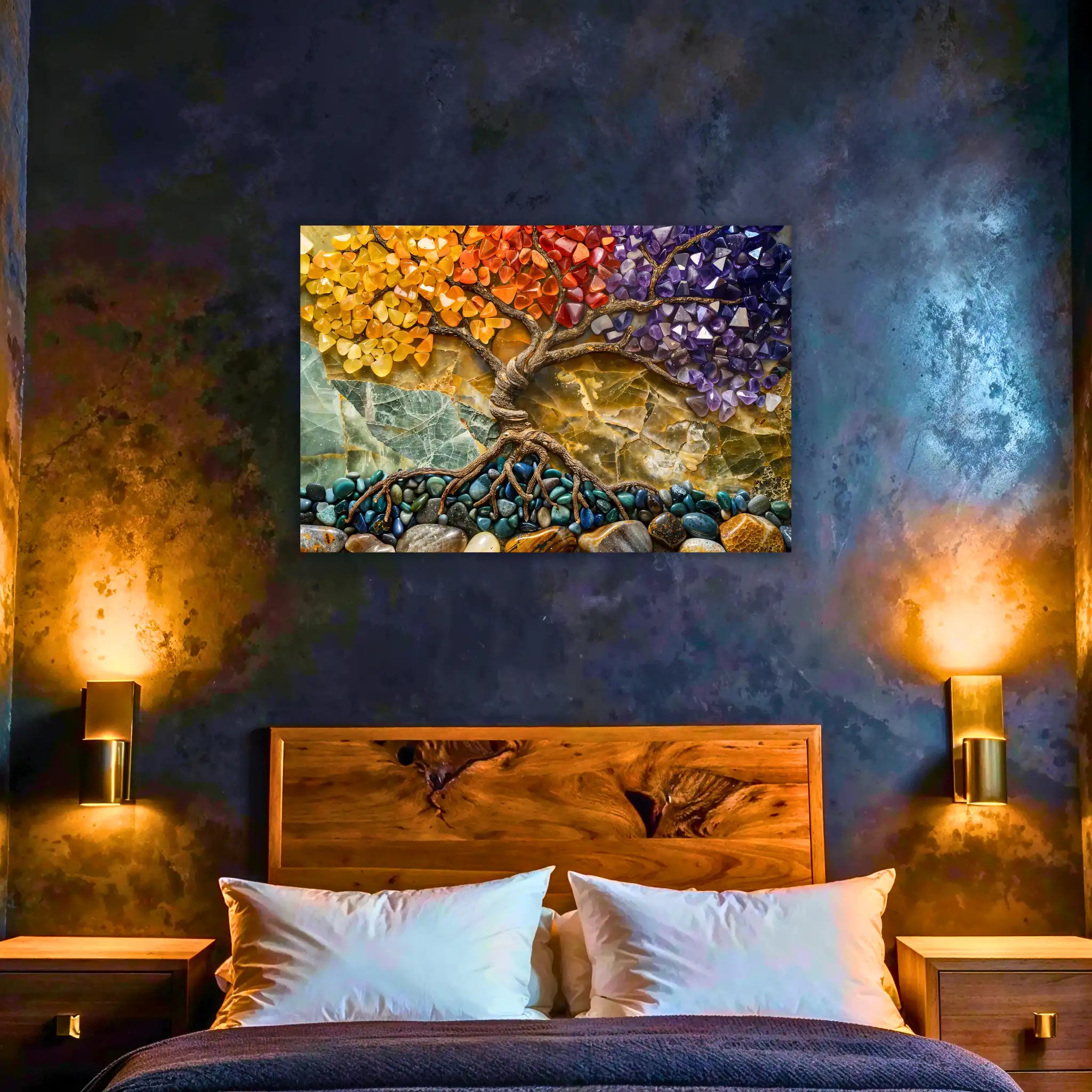 tableau-arbre-de-vie-avec-pierres | DreamWay