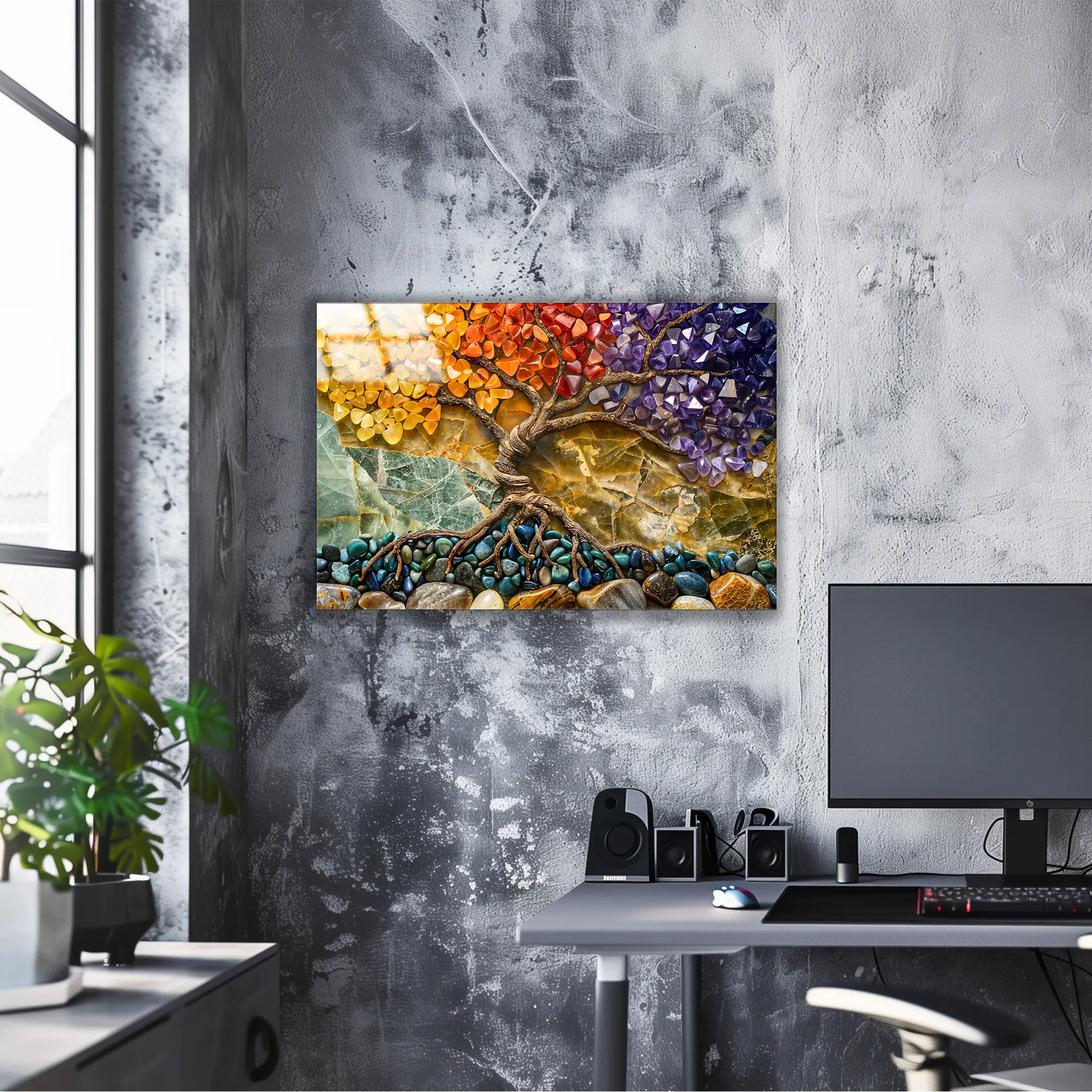 tableau-arbre-de-vie-avec-pierres | DreamWay