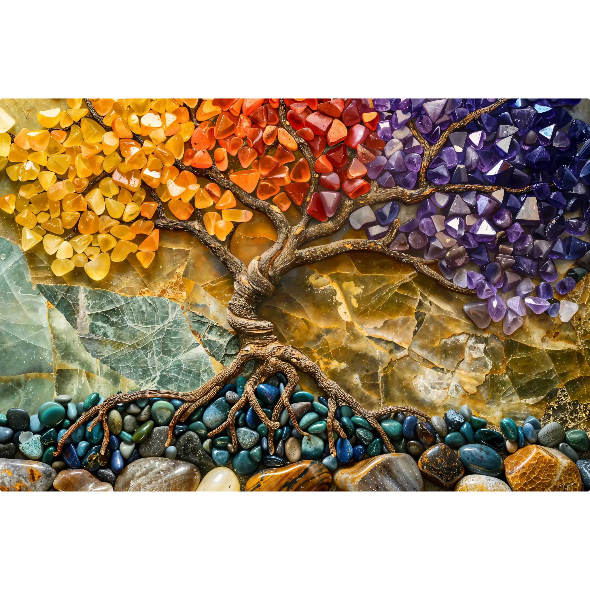 tableau-arbre-de-vie-avec-pierres | DreamWay