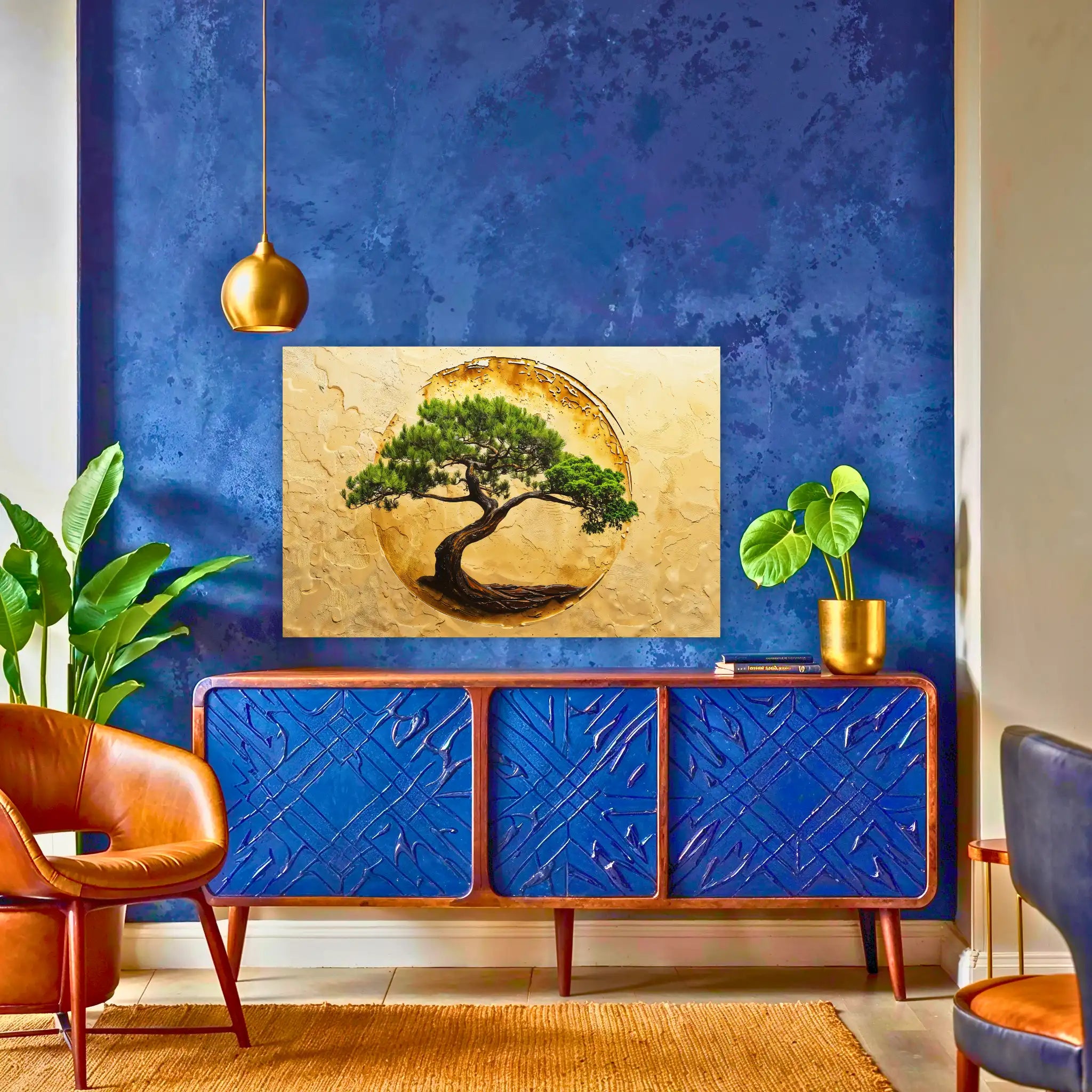 tableau-arbre-de-vie-cercle-au-dessus-du-buffet | DreamWay