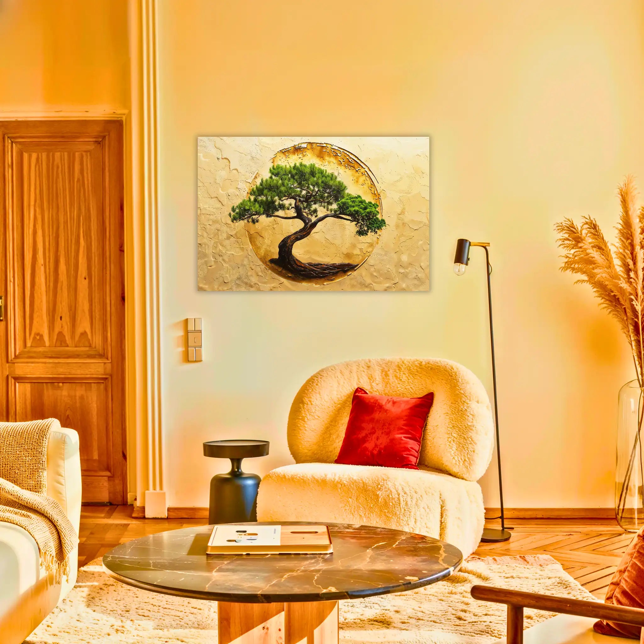 tableau-arbre-de-vie-cercle-au-salon | DreamWay