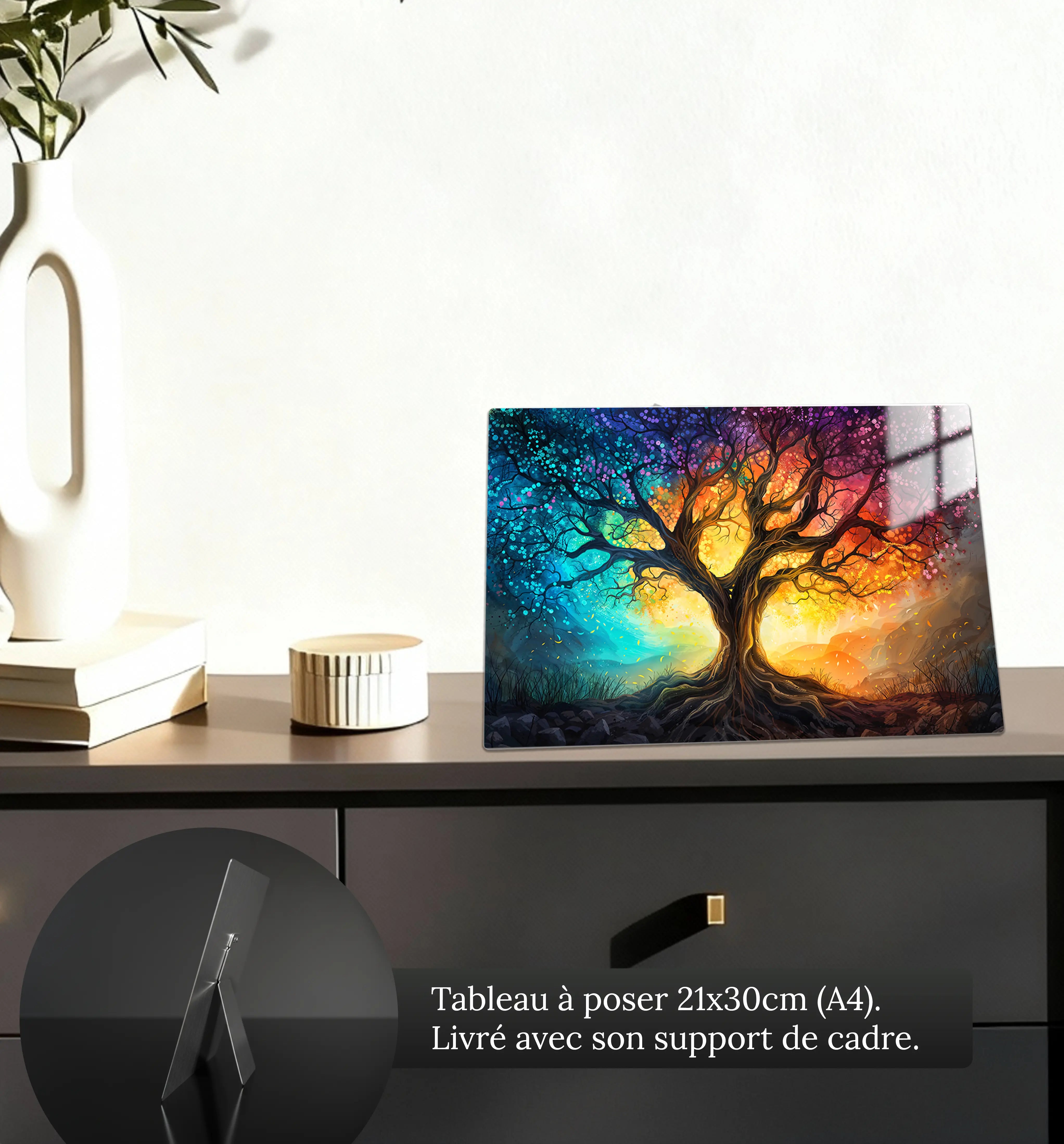 tableau-arbre-de-vie-couleur-petit-format-a-poser-sur-meuble | DreamWay