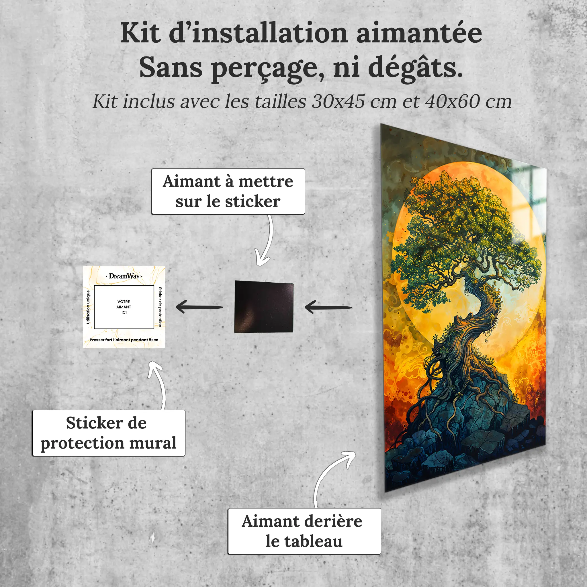 tableau-arbre-de-vie-decoration-murale-avec-installation-aimantee | DreamWay