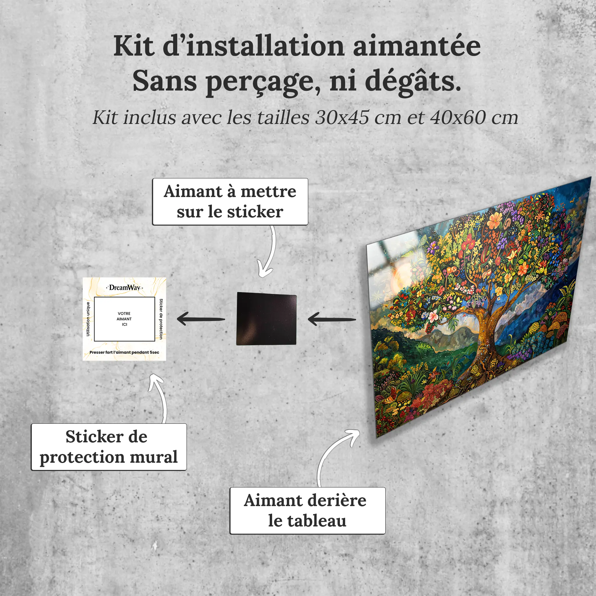 tableau-arbre-de-vie-haitien-avec-installation-aimantee | DreamWay