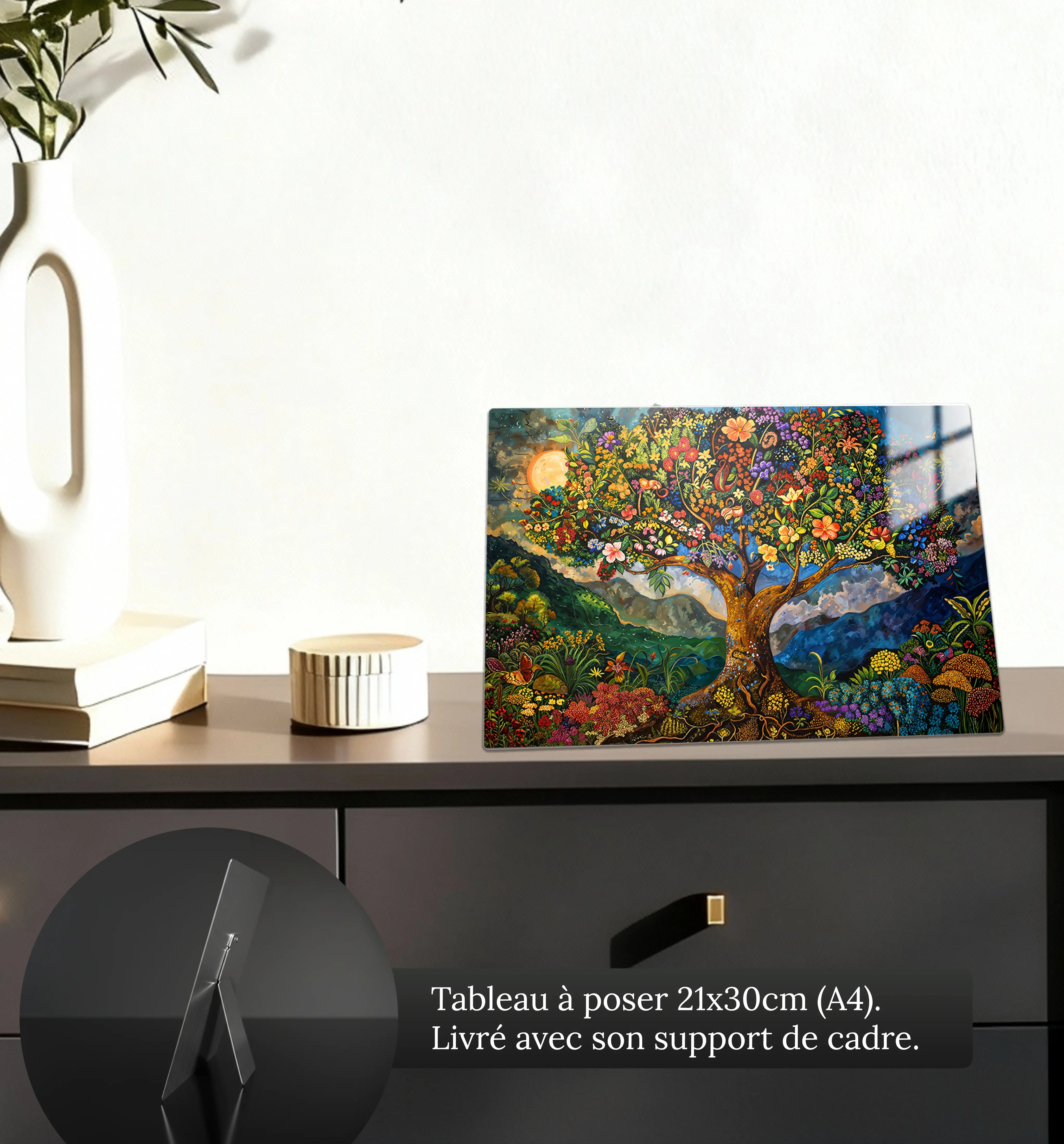 tableau-arbre-de-vie-haitien-petit-format-a-poser-sur-meuble | DreamWay