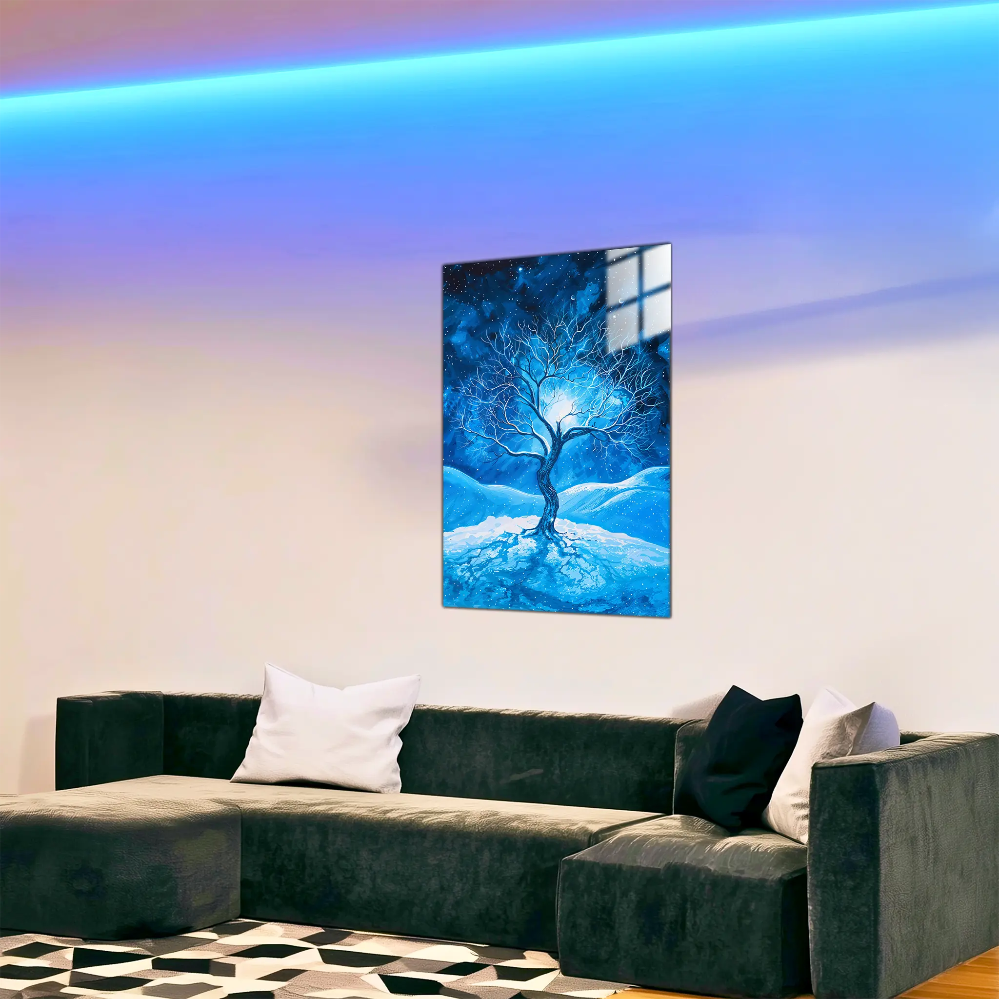 tableau-arbre-de-vie-hiver-dans-le-salon | DreamWay