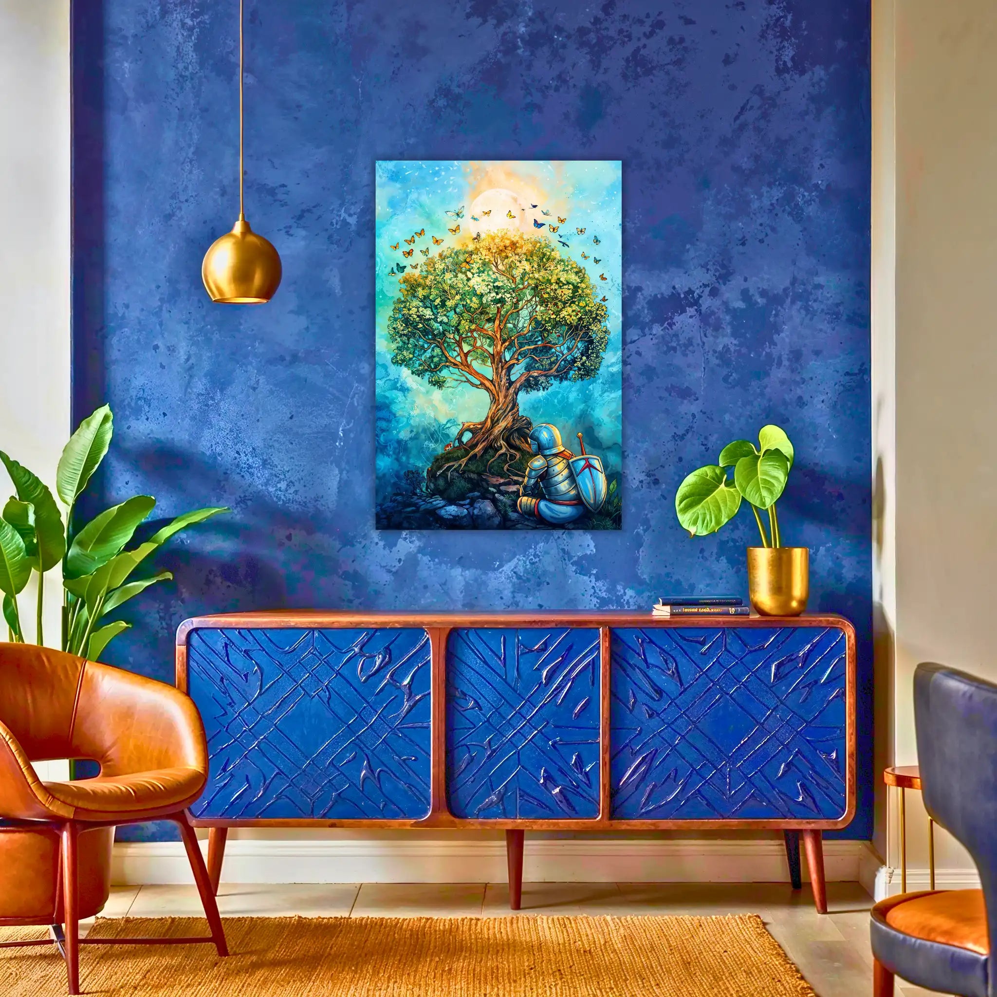 tableau-arbre-de-vie-medieval-au-dessus-du-buffet | DreamWay