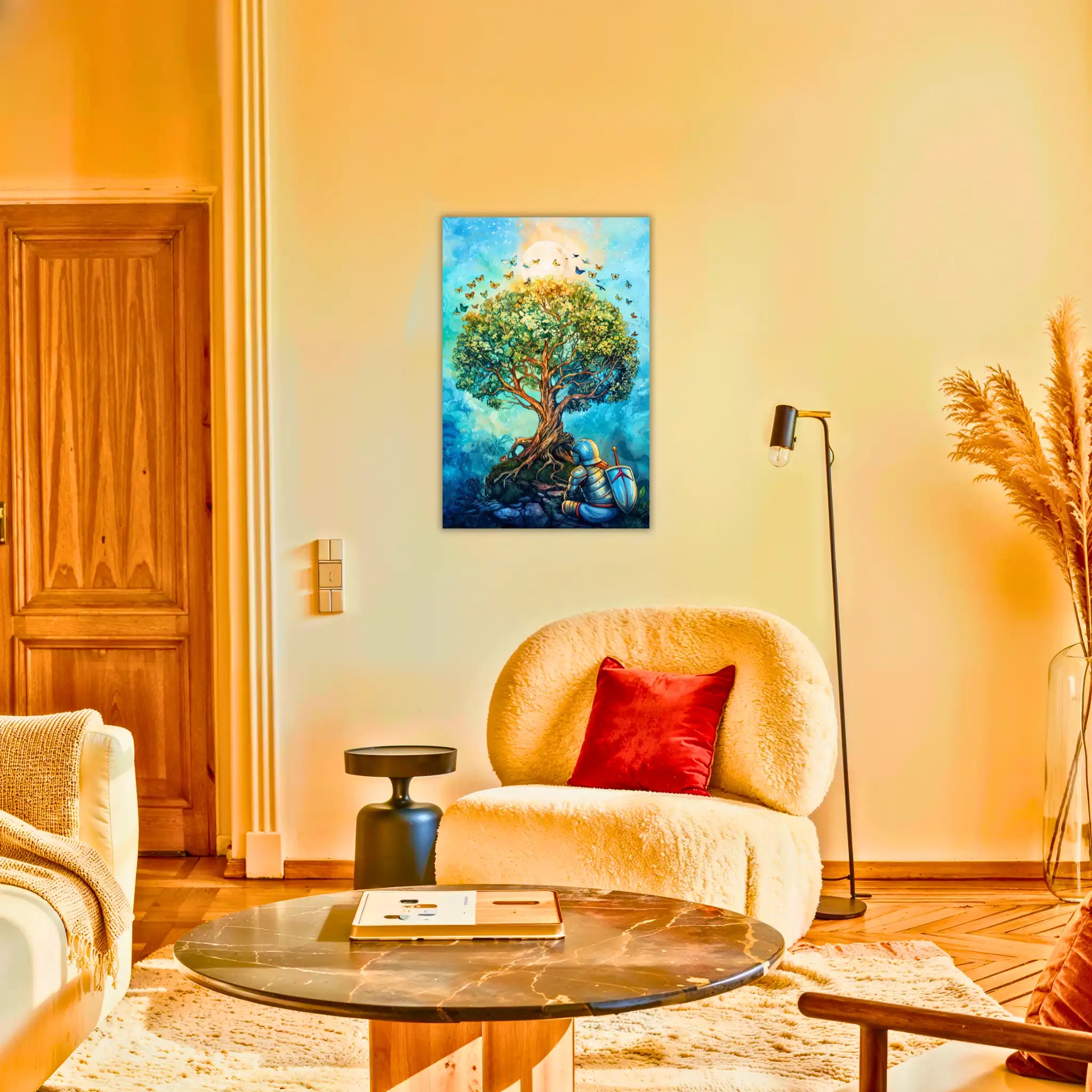 tableau-arbre-de-vie-medieval-au-salon | DreamWay