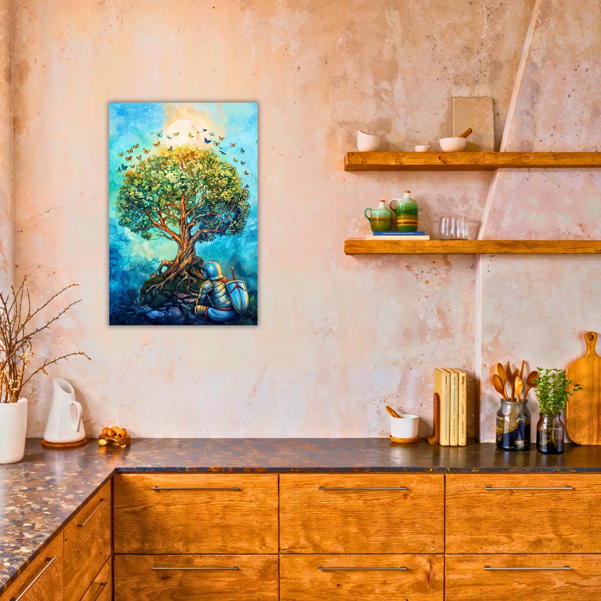 tableau-arbre-de-vie-medieval-dans-la-cuisine | DreamWay