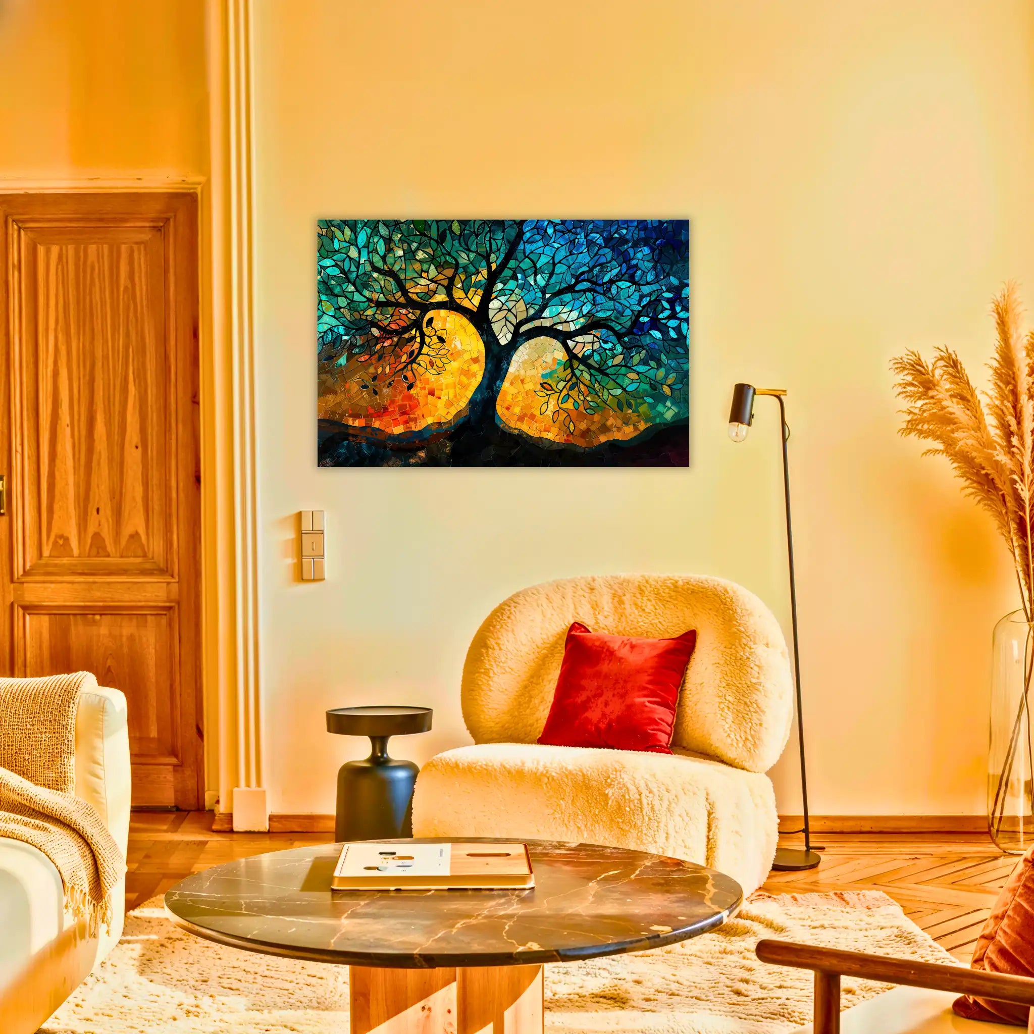 tableau-arbre-de-vie-moderne-au-salon | DreamWay