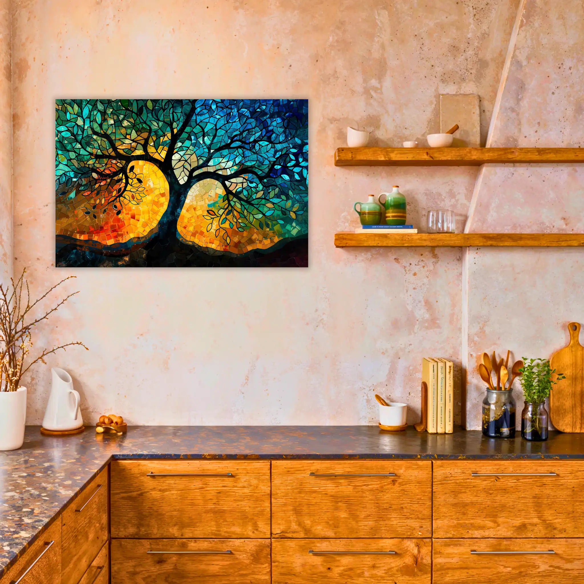 tableau-arbre-de-vie-moderne-dans-la-cuisine | DreamWay