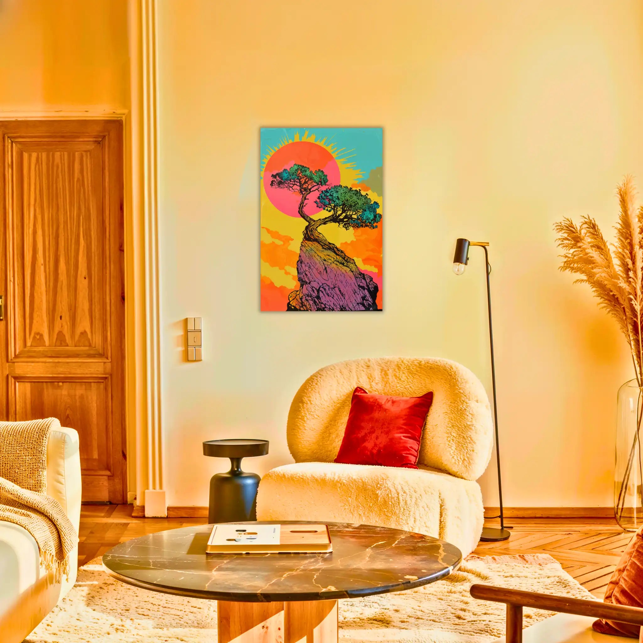 tableau-arbre-de-vie-original-au-salon | DreamWay