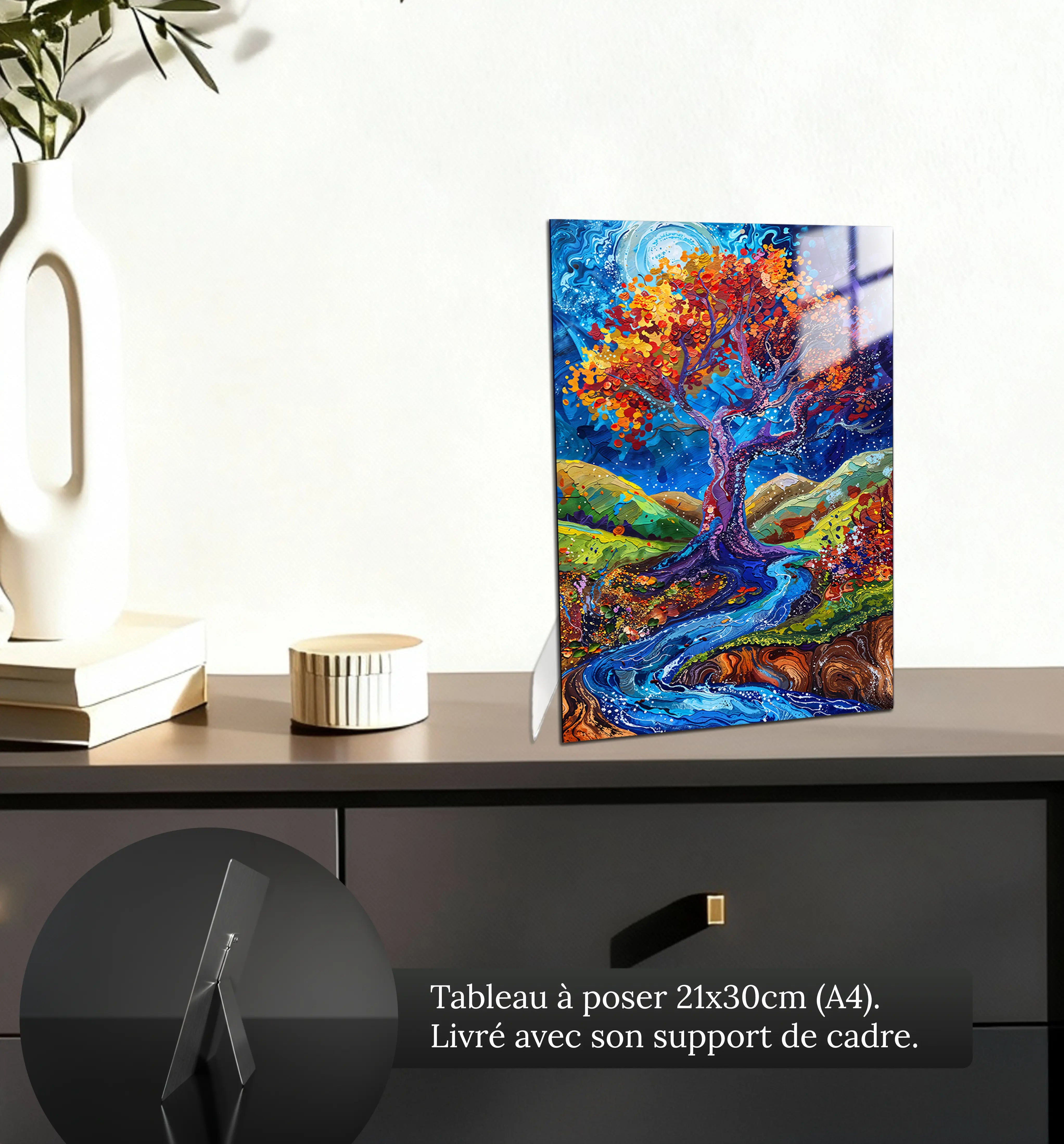 tableau-arbre-de-vie-peinture-acrylique-petit-format-a-poser-sur-meuble | DreamWay