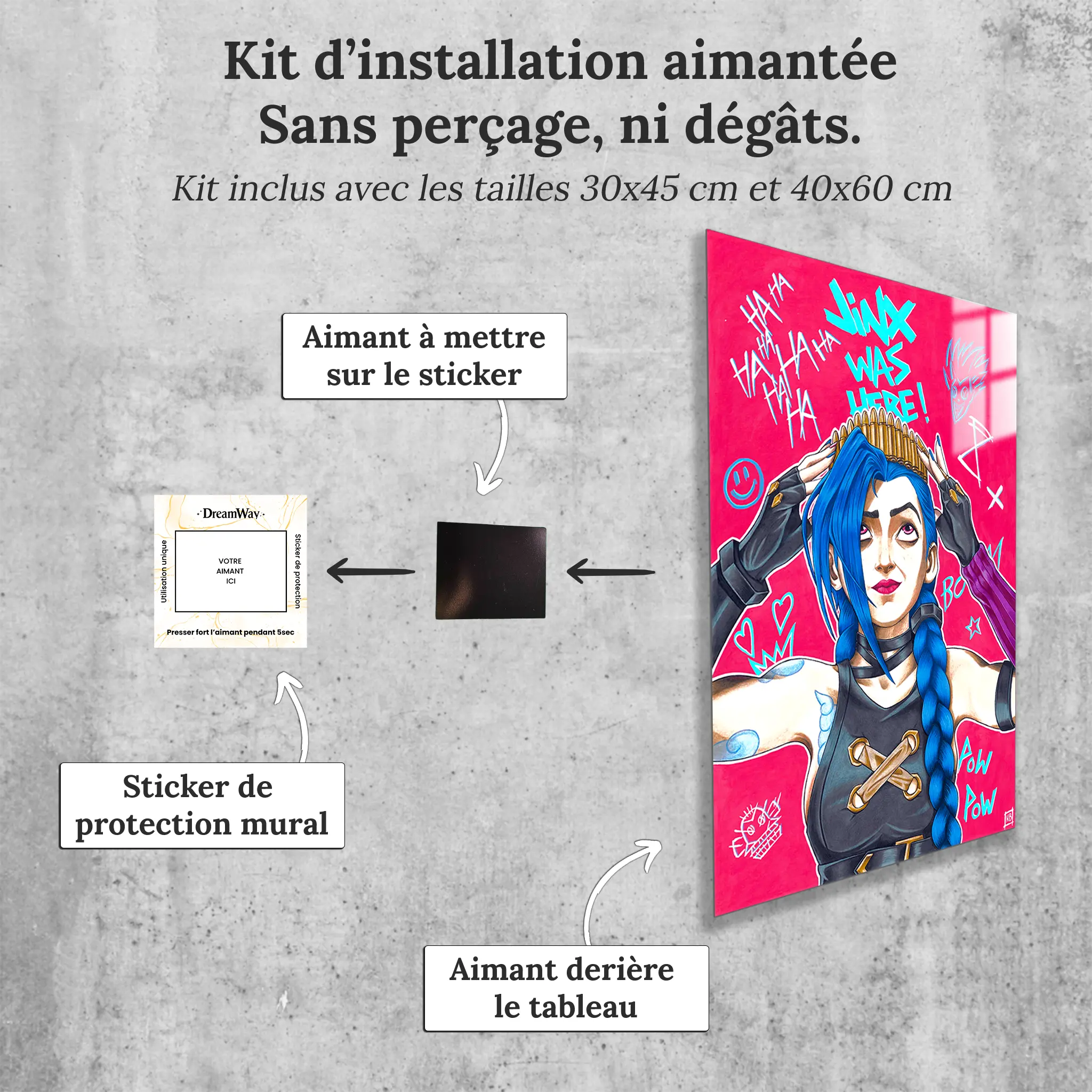 tableau-arcane-jinx-avec-installation-aimantee | DreamWay