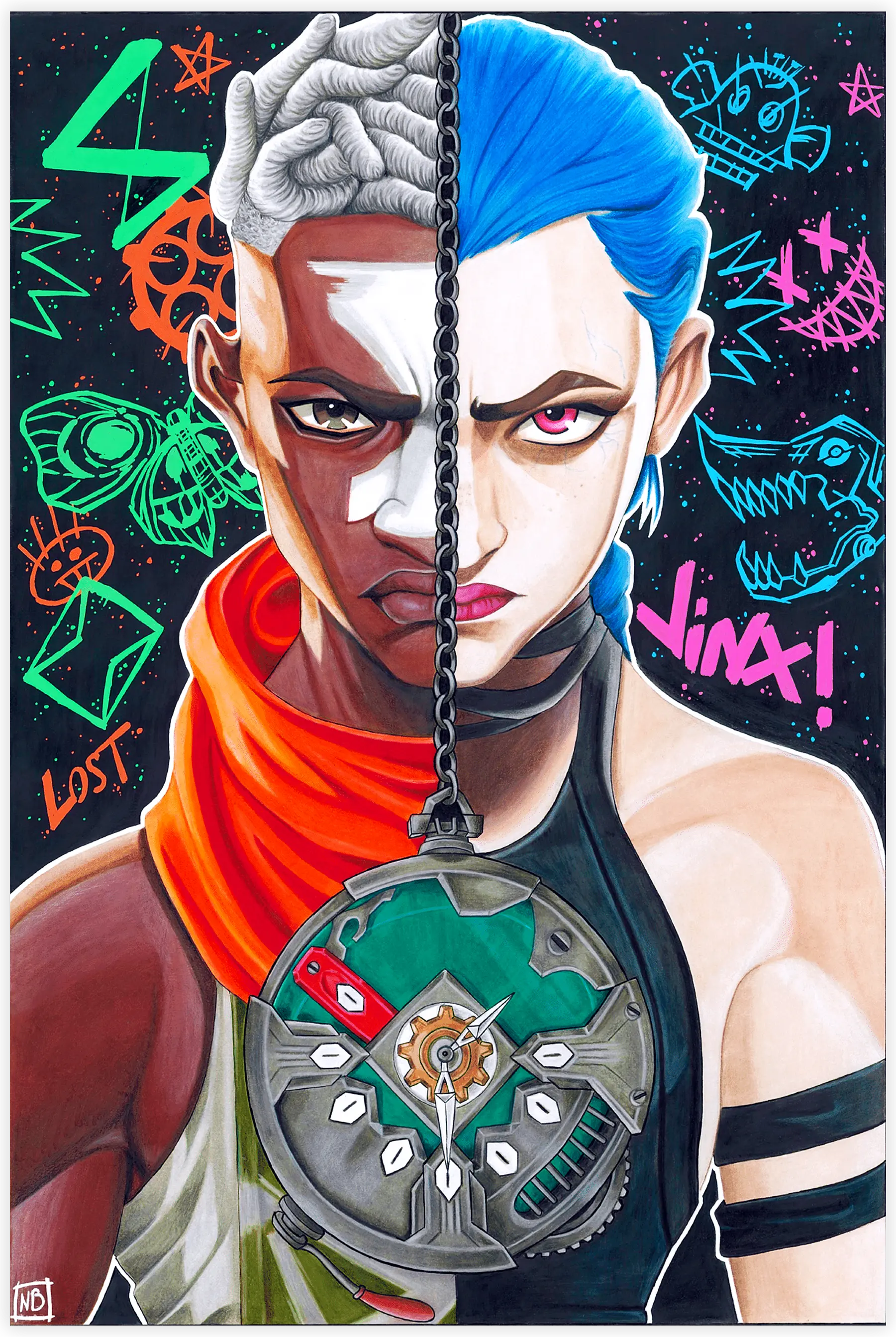 Tableau Arcane Jinx Et Ekko