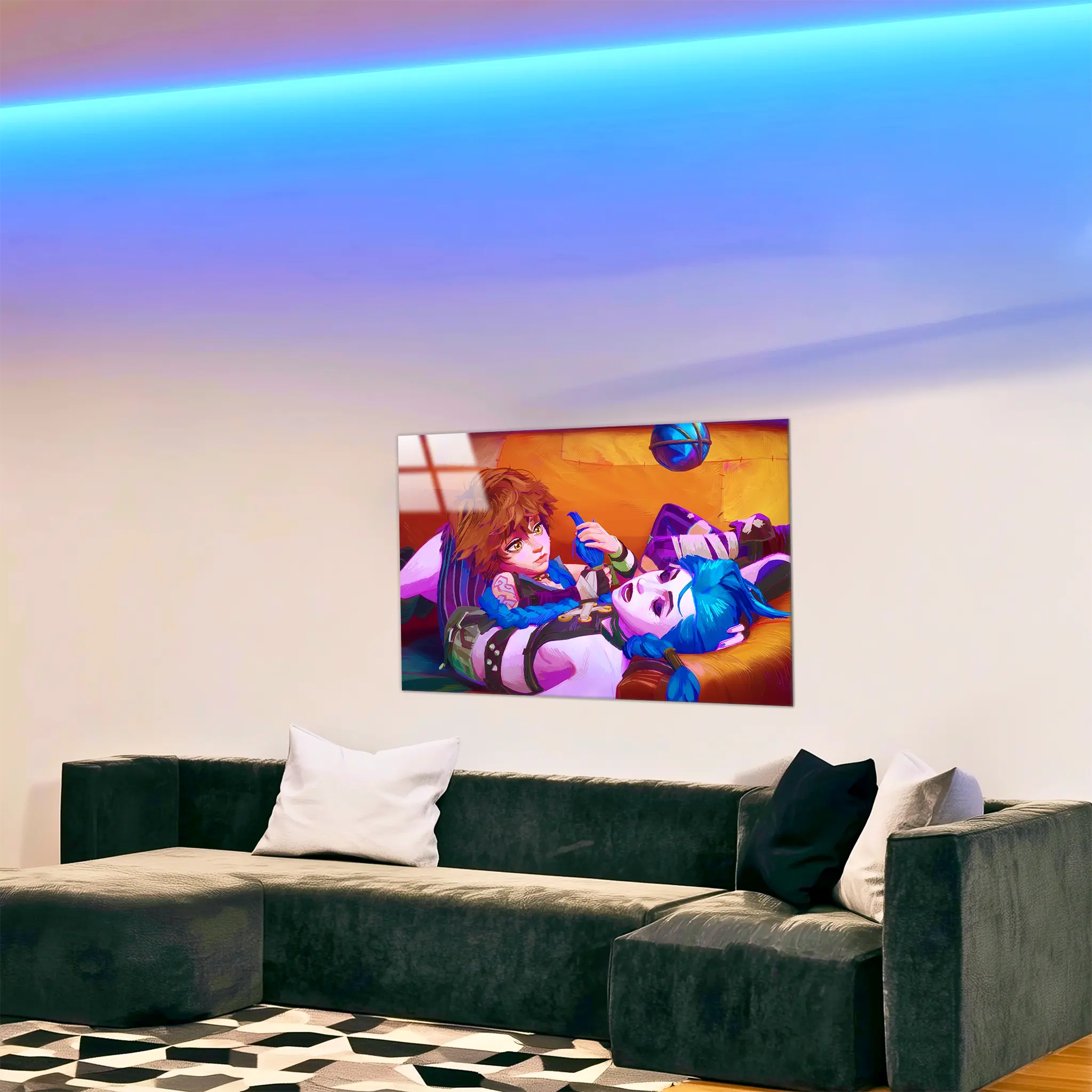 tableau-arcane-jinx-et-isha-dans-le-salon | DreamWay