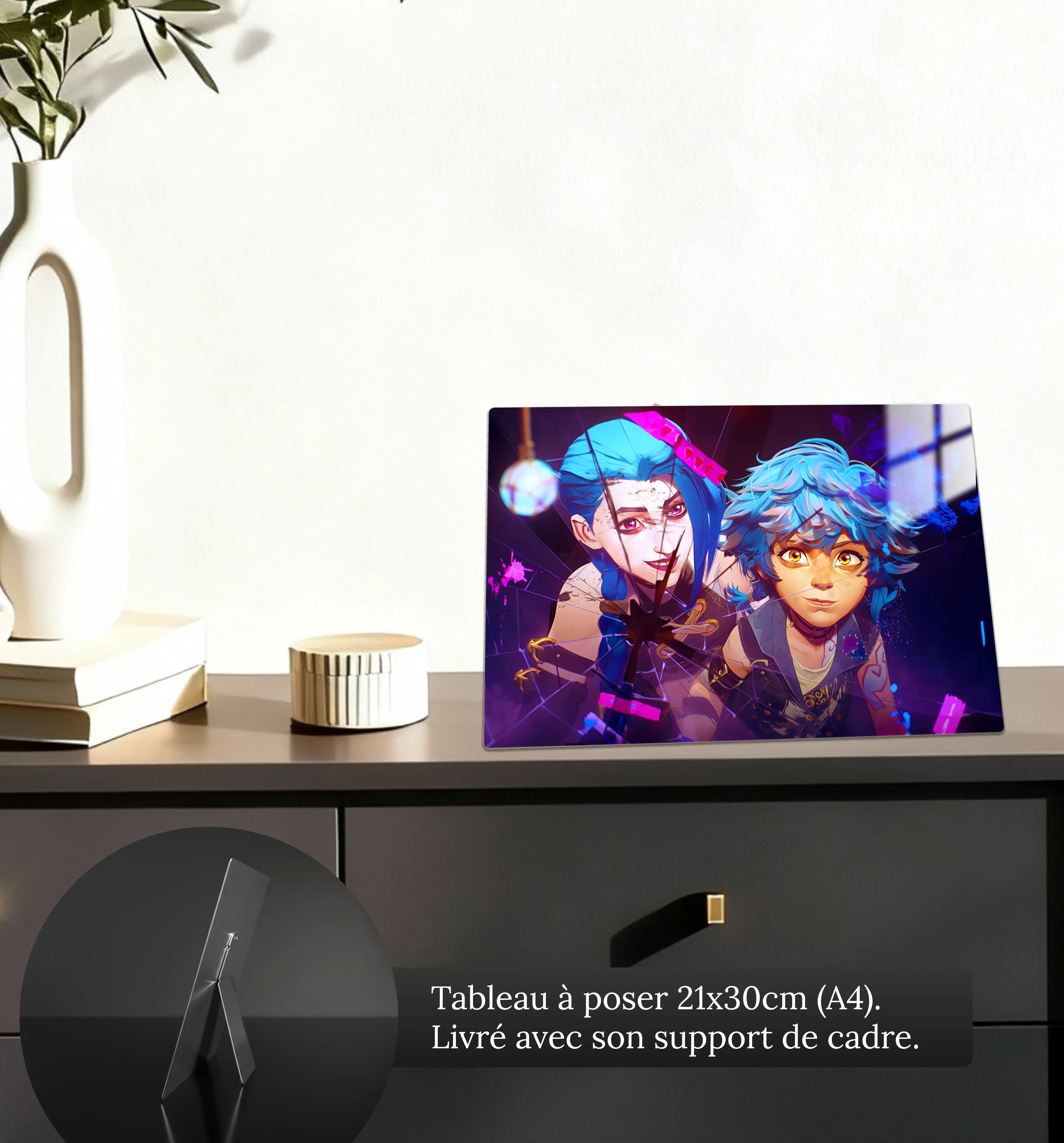 Tableau Arcane Jinx Et Isha Portrait | Dreamway – DreamWay
