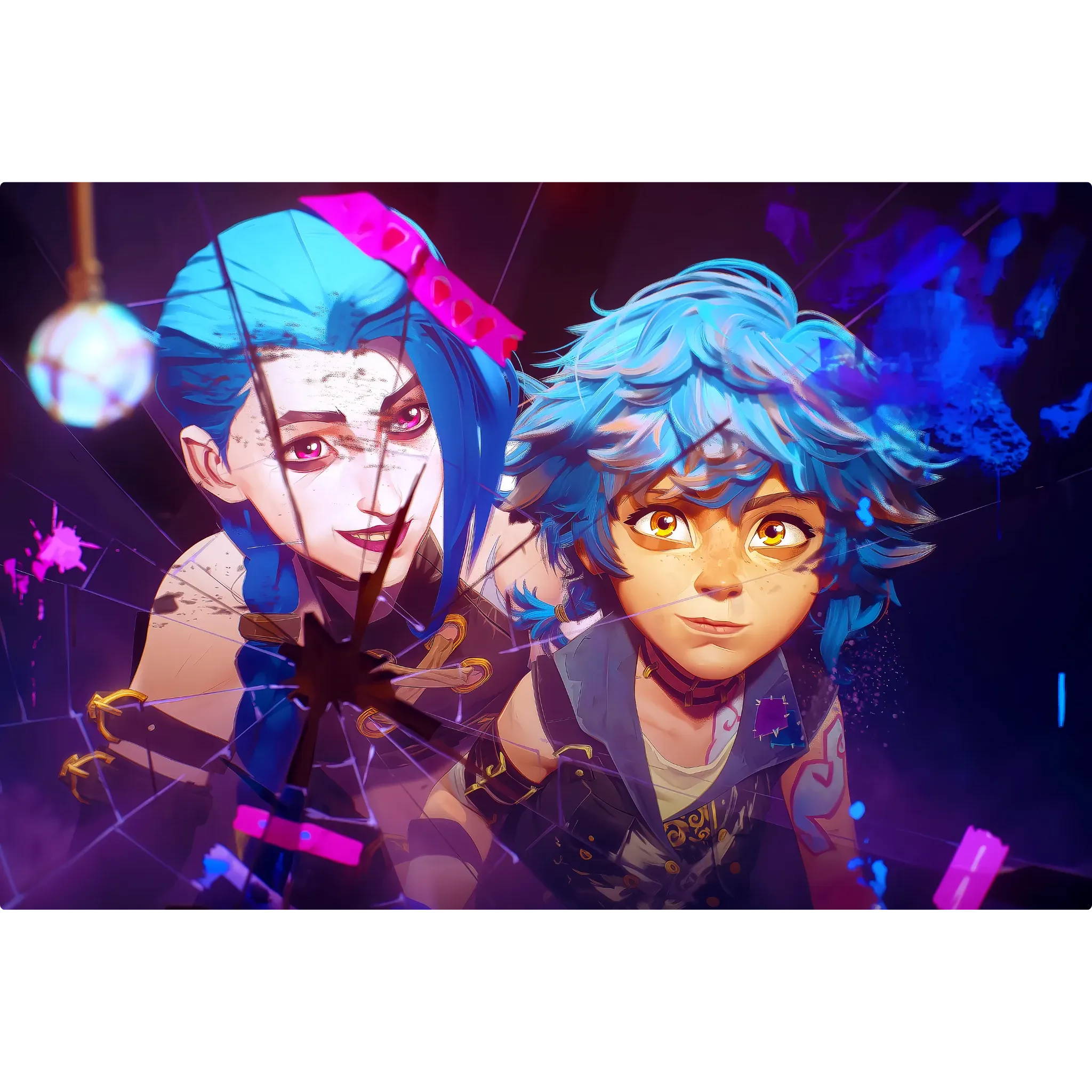 Tableau Arcane Jinx Et Isha Portrait