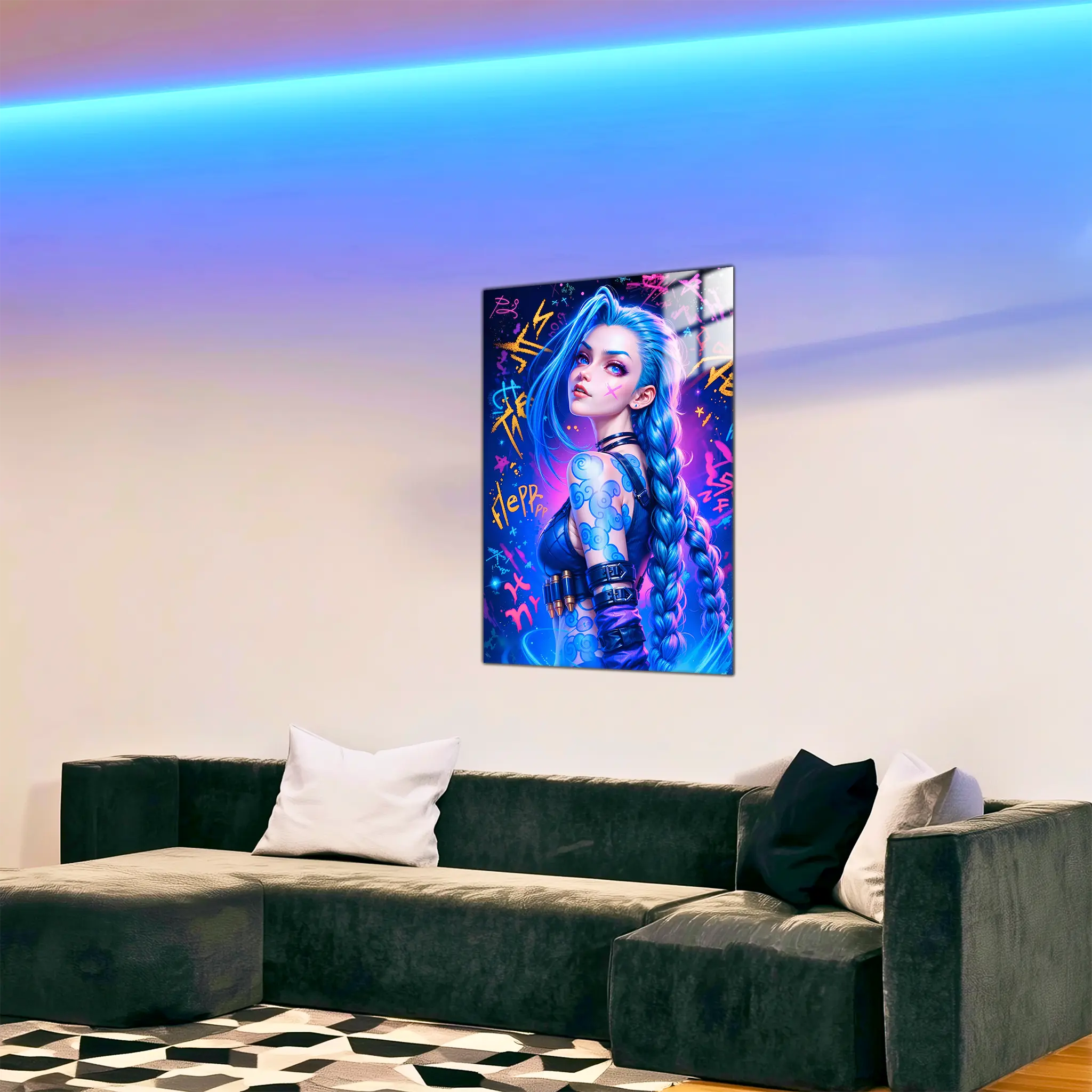 tableau-arcane-jinx-graffiti-dans-le-salon | DreamWay