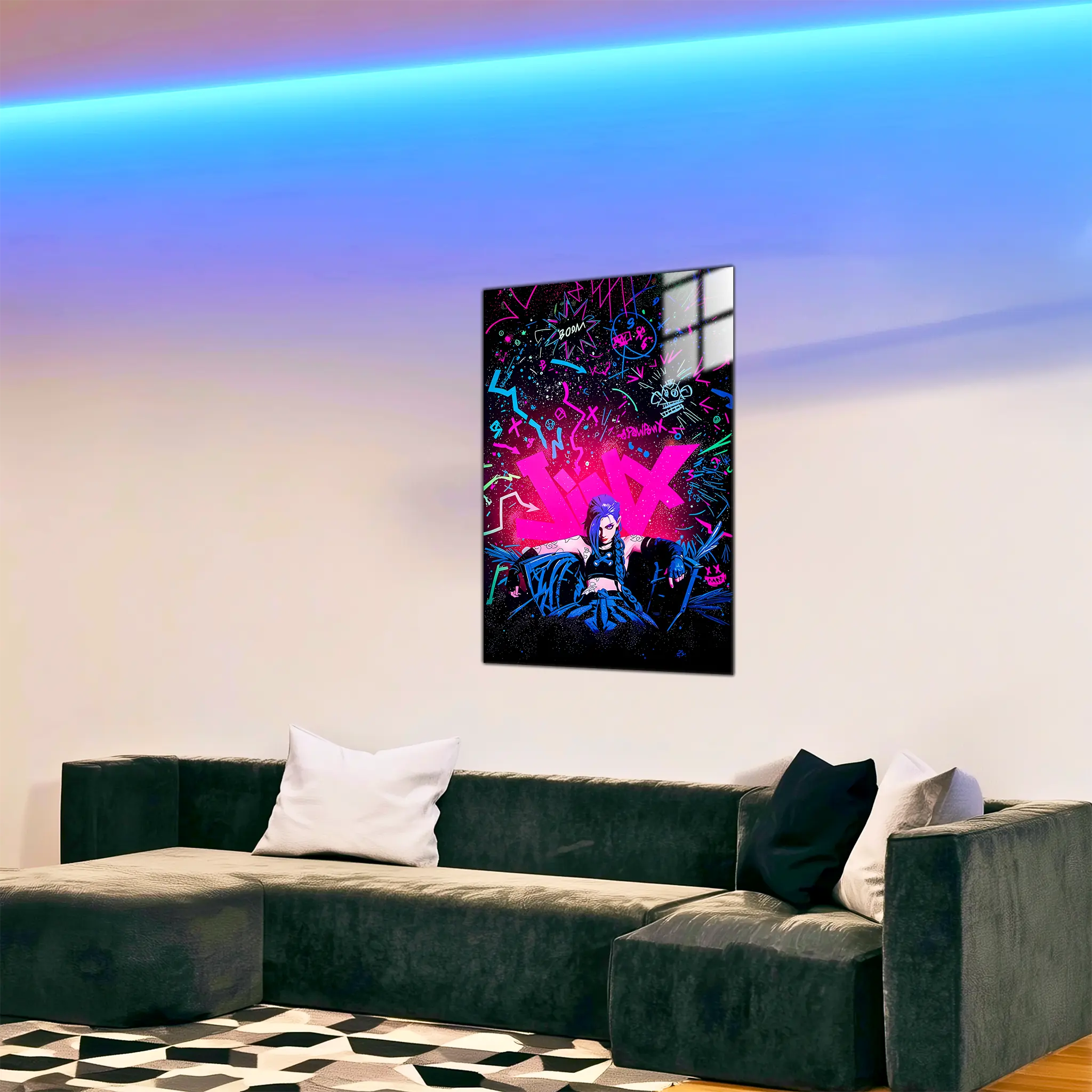 tableau-arcane-jinx-neon-dans-le-salon | DreamWay