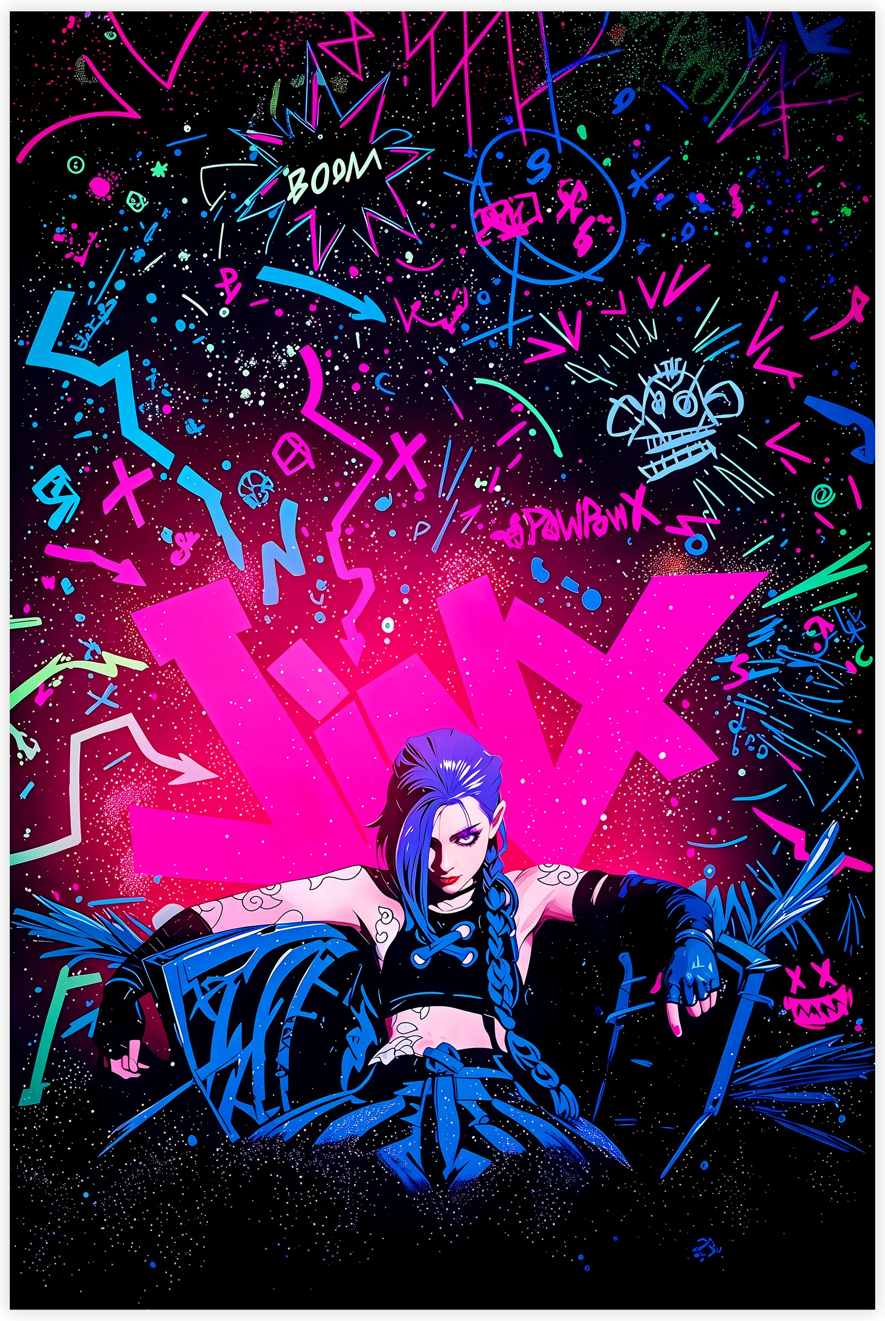 Tableau Arcane Jinx Néon | Dreamway – DreamWay