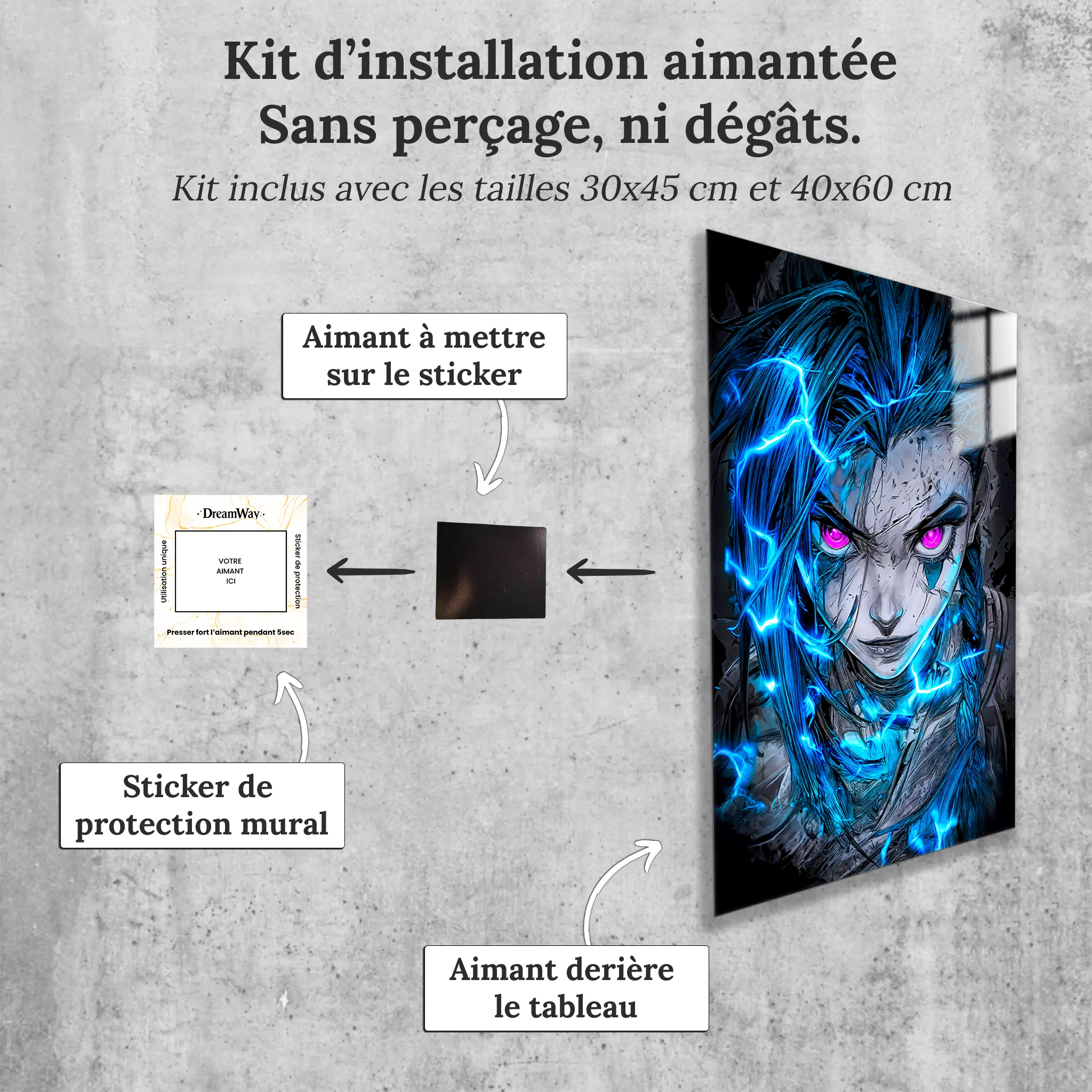 Tableau Arcane Jinx Portrait | DreamWay