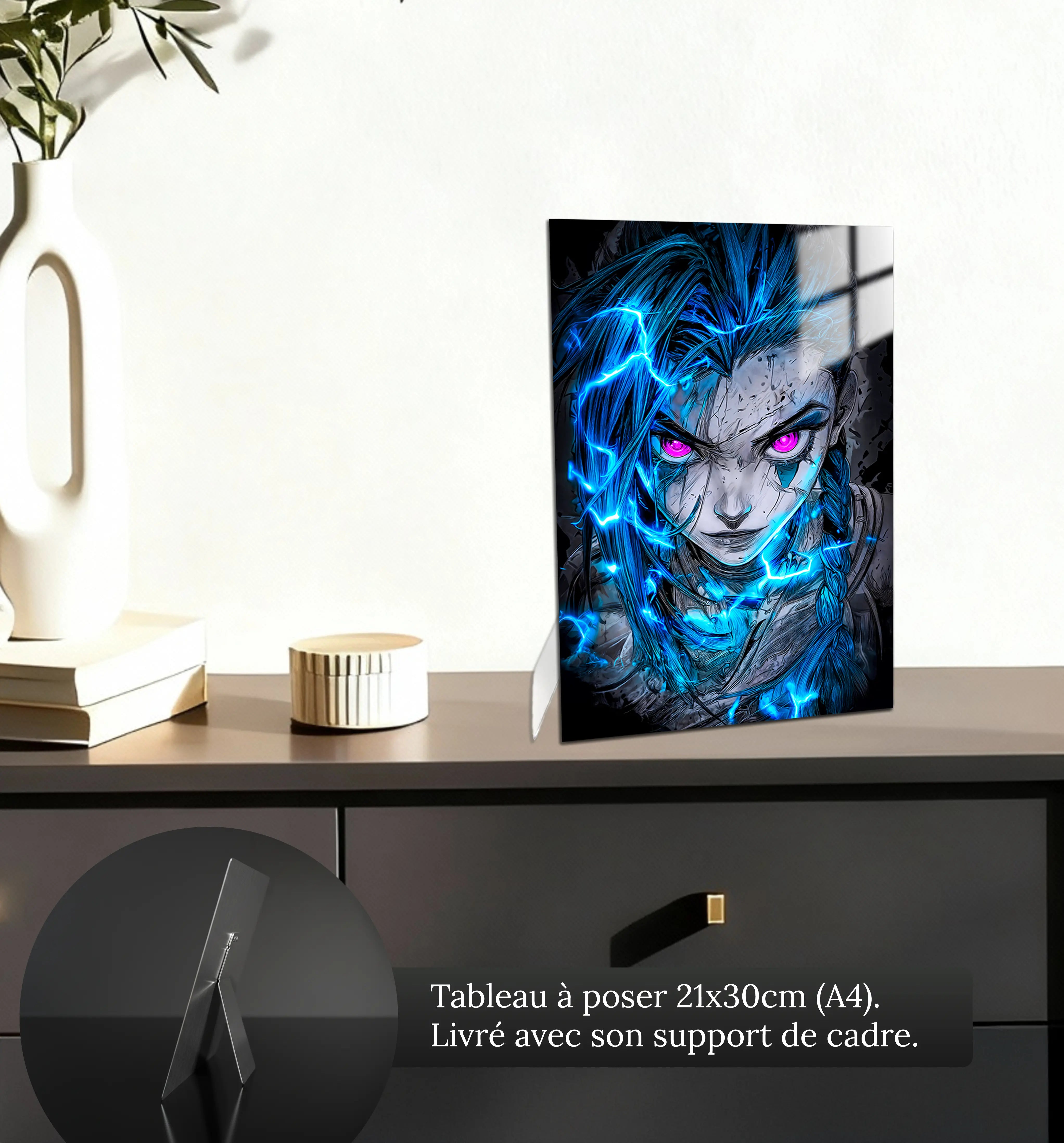 tableau-arcane-jinx-portrait-petit-format-a-poser-sur-meuble | DreamWay
