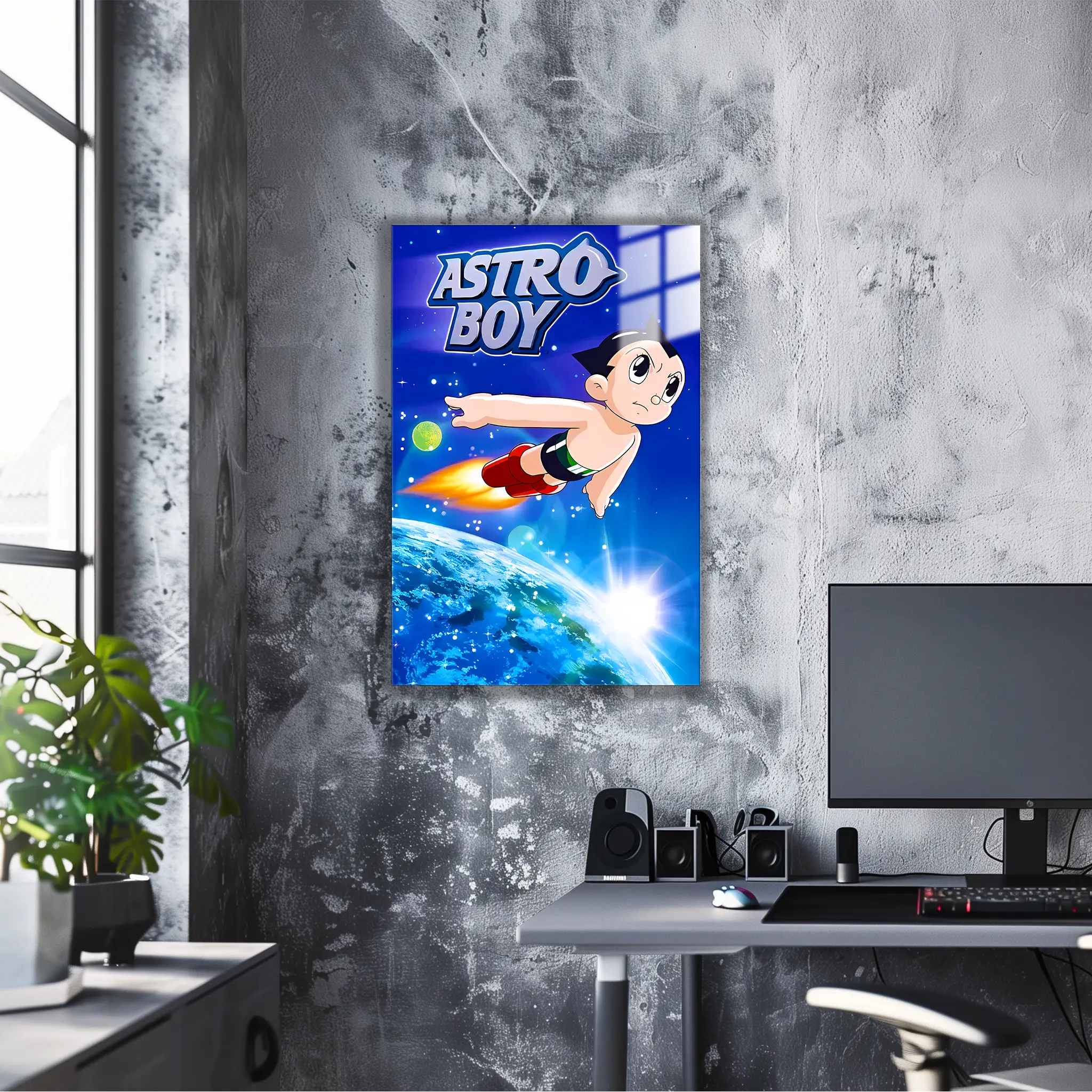 Tableau Astro Boy Dans L'espace