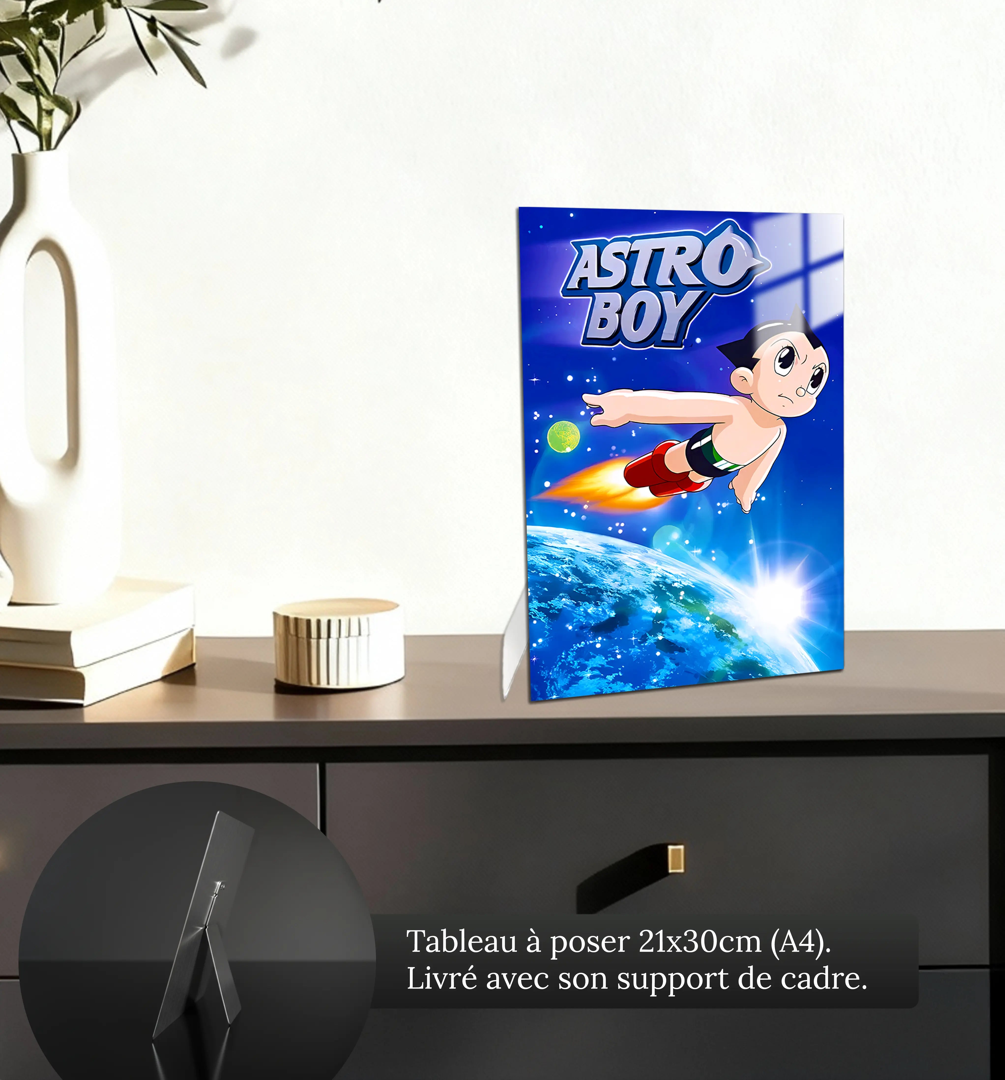 tableau-astro-boy-dans-l-espace-petit-format-a-poser-sur-meuble | DreamWay