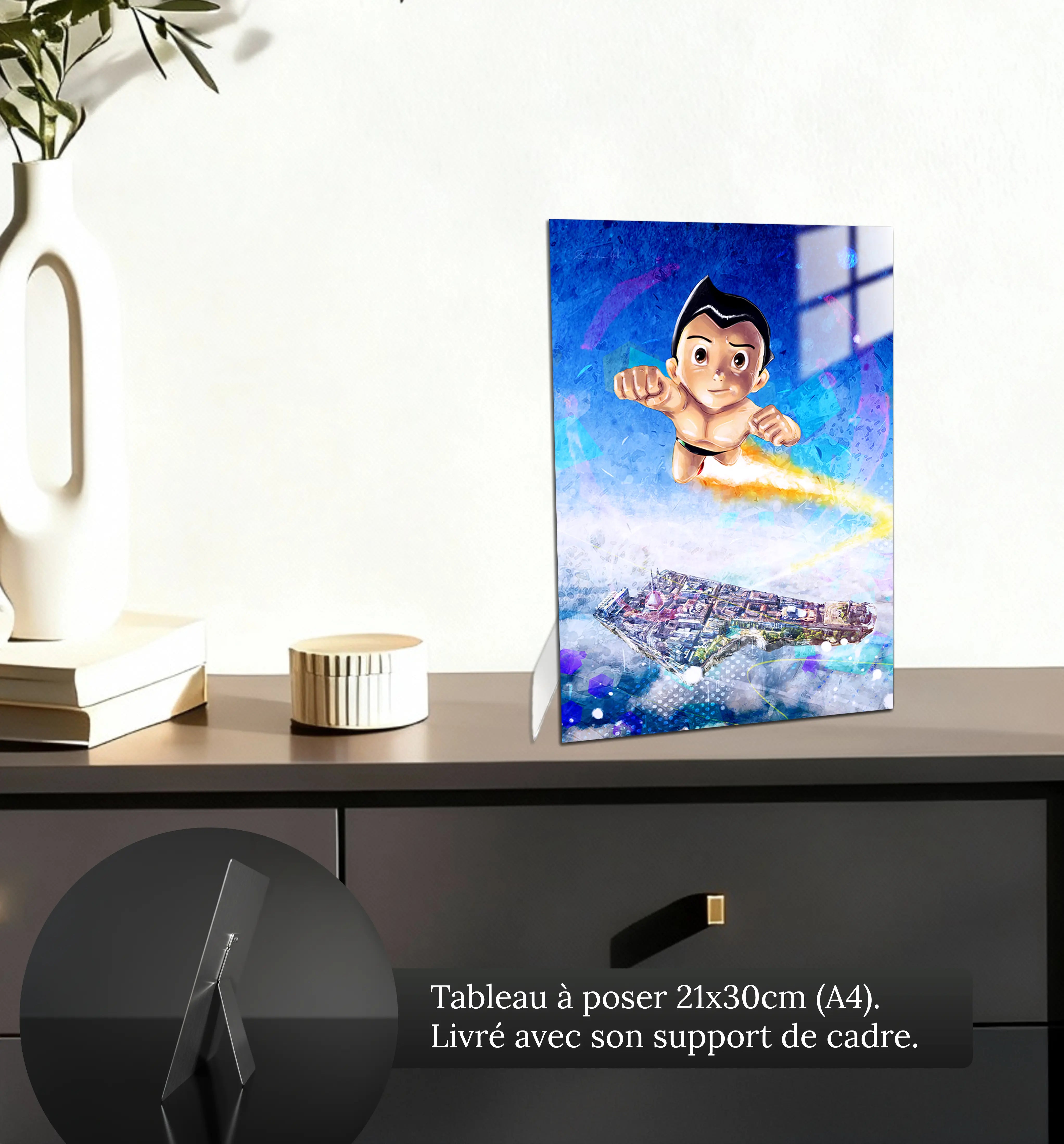 tableau-astro-boy-en-vol-petit-format-a-poser-sur-meuble | DreamWay