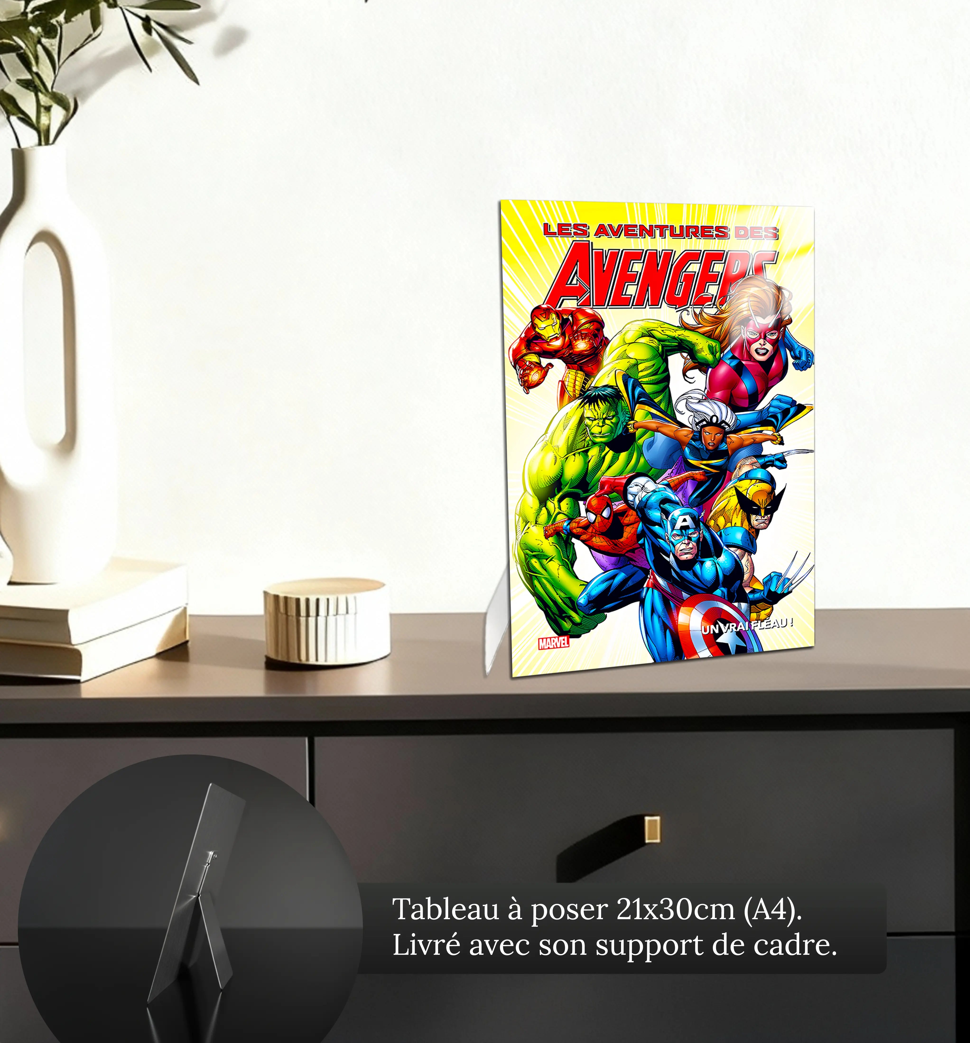 tableau-avengers-affiche-comics-petit-format-a-poser-sur-meuble | DreamWay