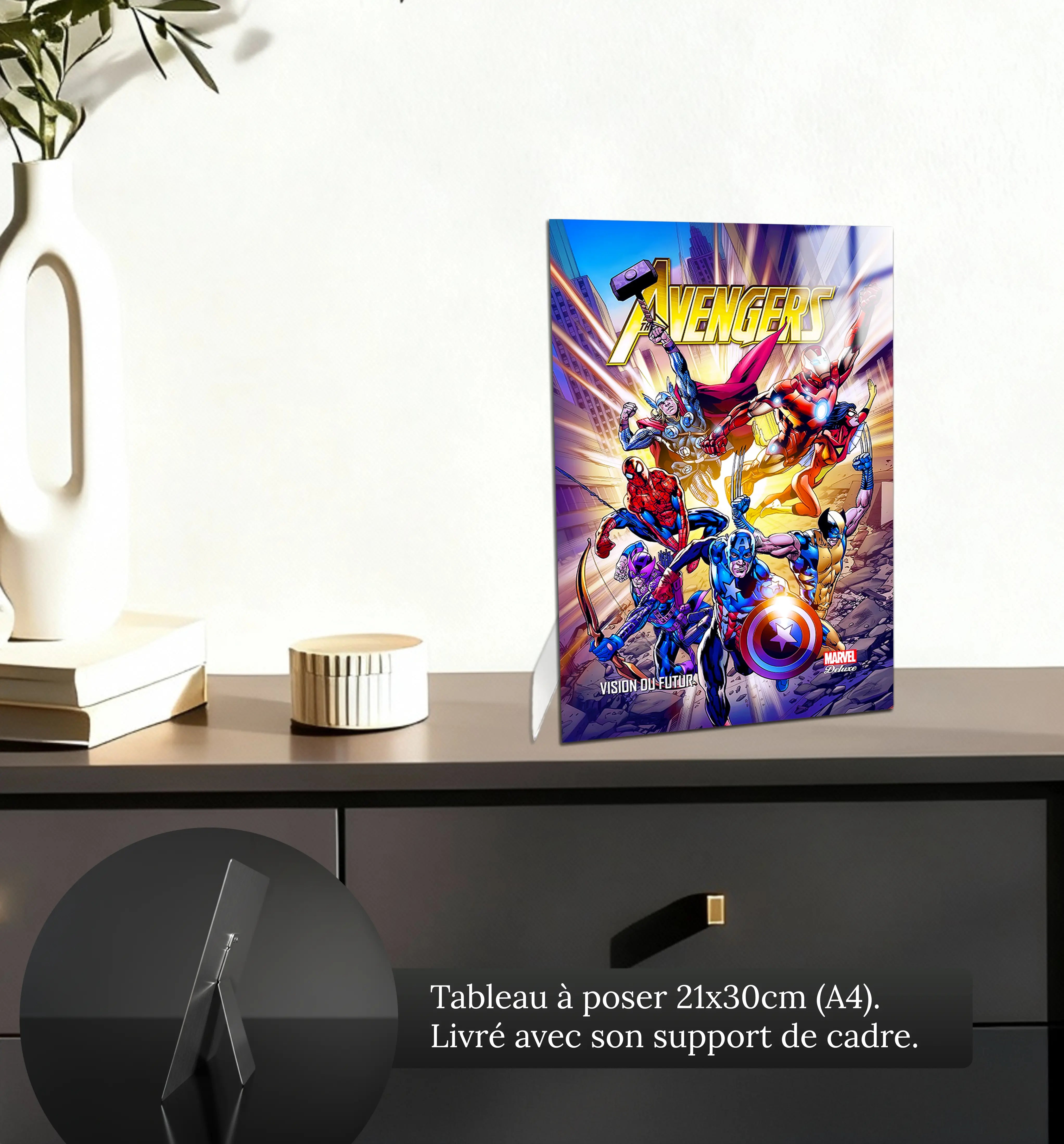 tableau-avengers-heros-comics-petit-format-a-poser-sur-meuble | DreamWay
